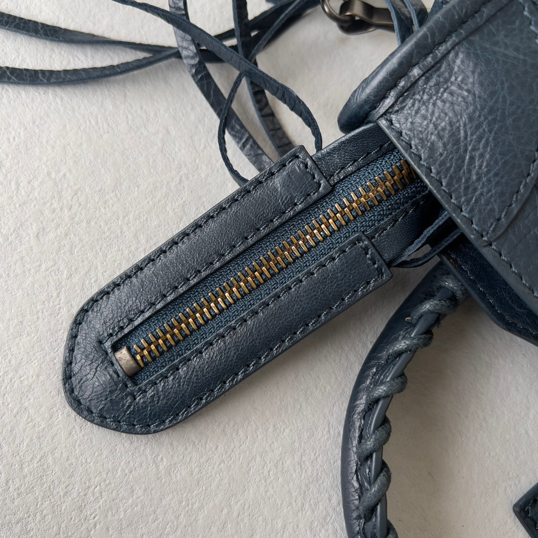 [TOP] BALENCIAGA Classic Small City Bag - Blue Petrol