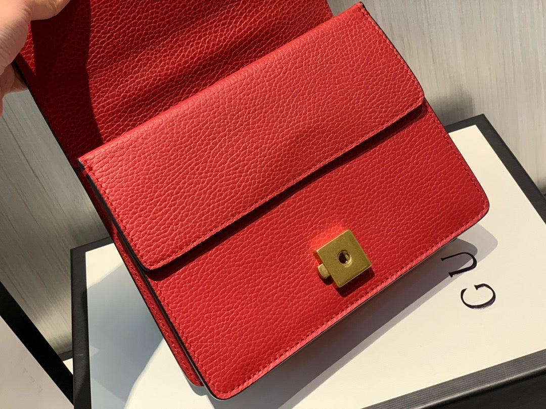 [TOP] GUCCI G*G Dionysus Stones Logo Bag Small 28cm - Red