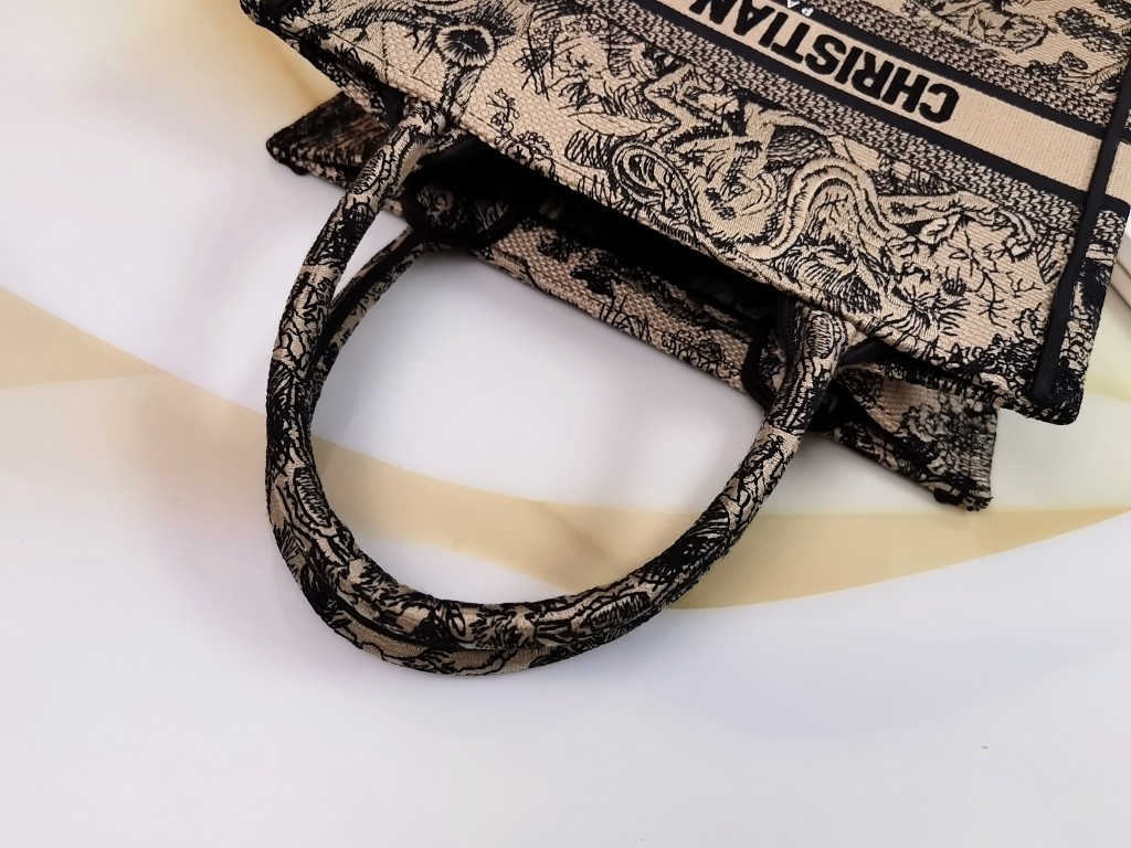 [TOP] Christian Dior Book Tote Christian Dior BOOK TOTE Handbag Small 26.5X21X14cm