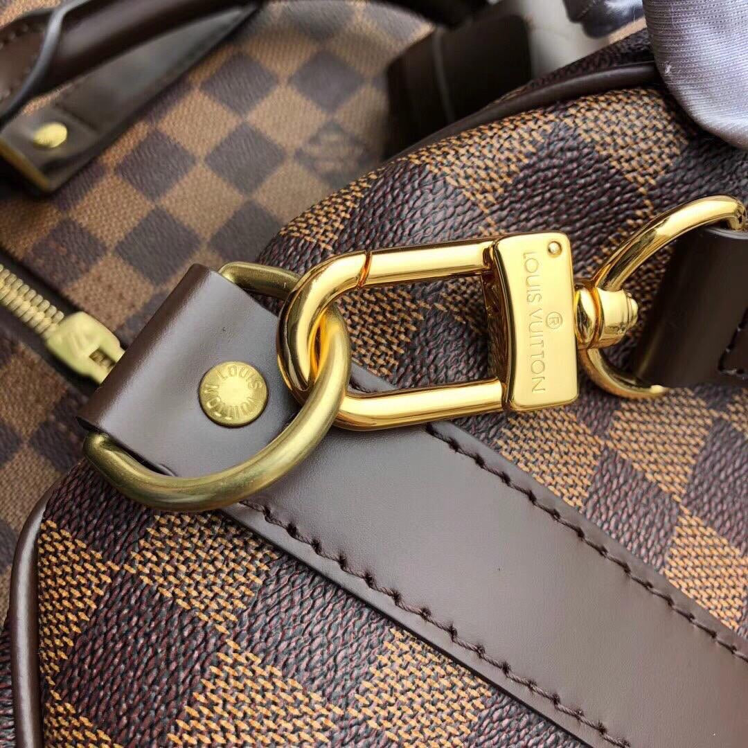 [TOP] Louis Vuitton LV Loui$ Vu!tt0n Keepall Bandouliere Travel Bag 50CM - Damier Ebene