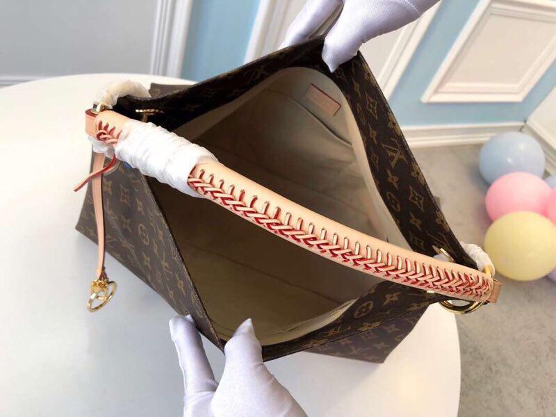 [TOP] Louis Vuitton LV Monogram Empreinte Artsy MM 41 x 32 x 22 cm-Brown