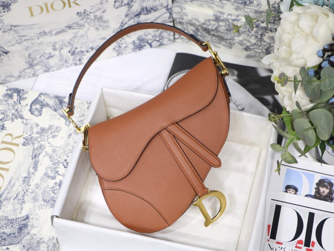 [TOP] Christian Dior Saddle Bag Medium - Brown