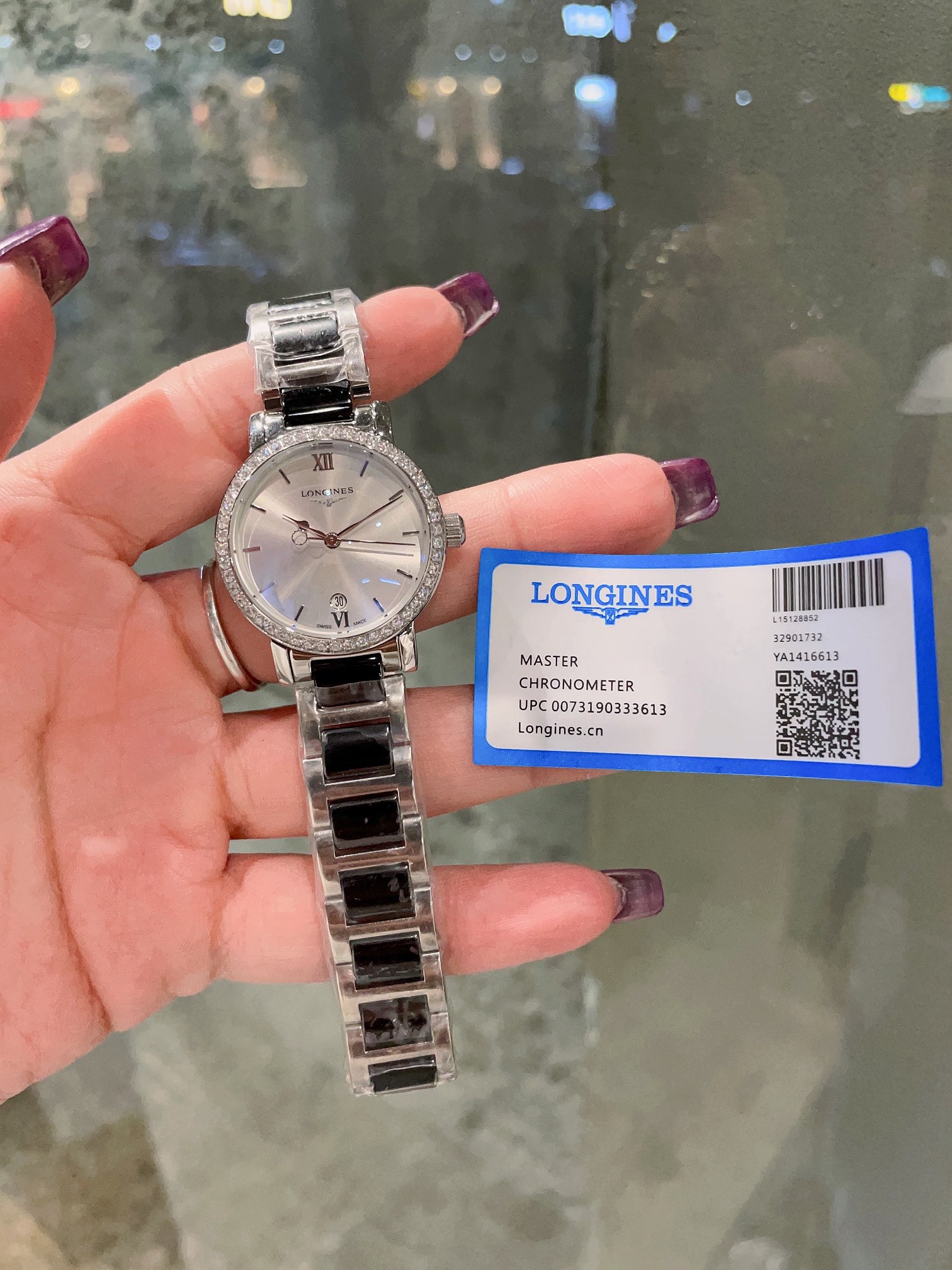 [TOP] Cartier Diamonds Gold Watch - Black/White