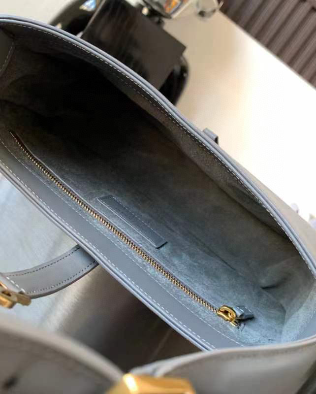 [TOP] Yves Saint Laurent YSL LE 5A7 Bag - Grey & GHW