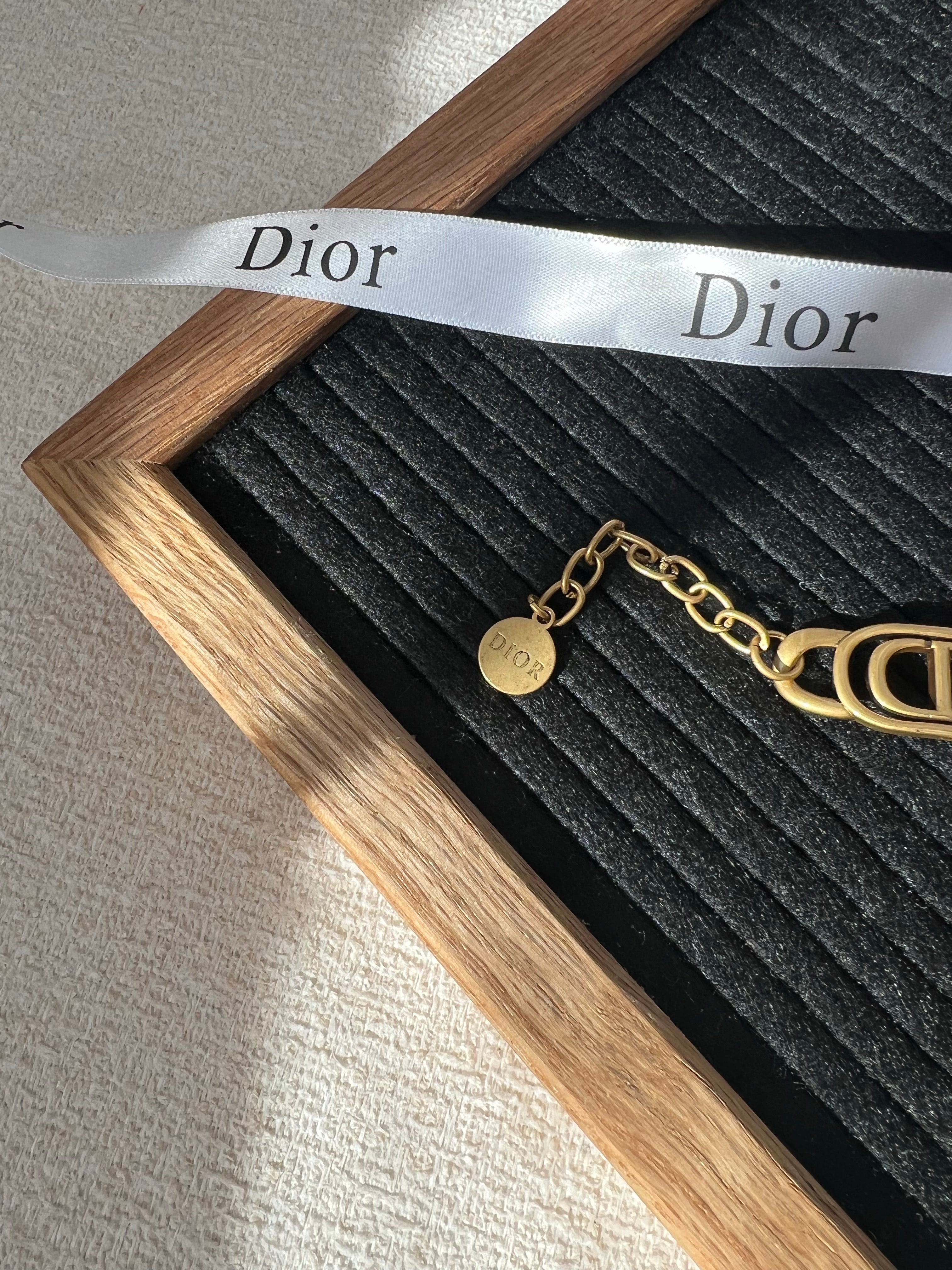 [TOP] Christian Dior Brass Bracelet - Gold