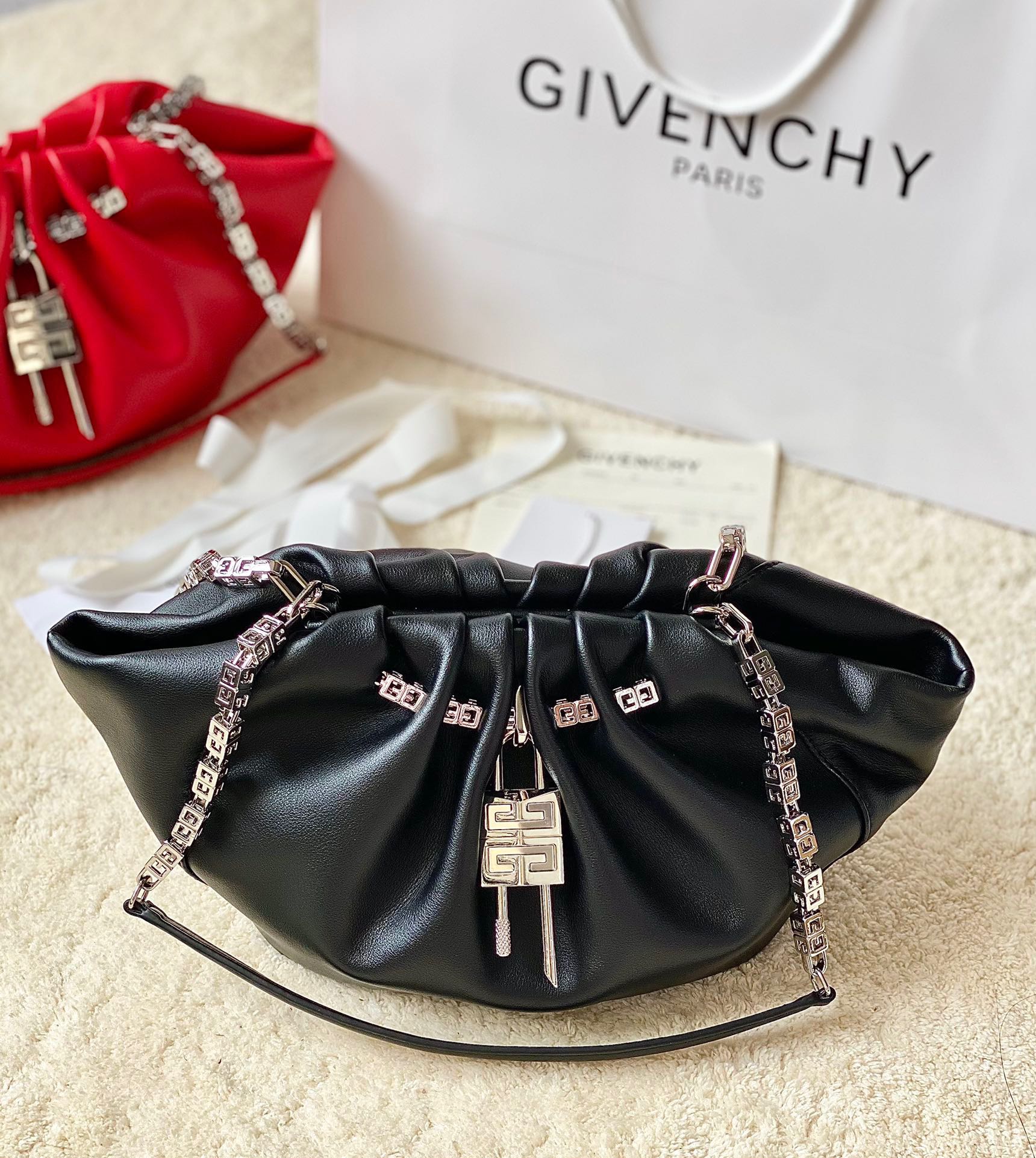[Top] GIVENCHY Kenny Leather Bag 32x22x17CM - 6 Color