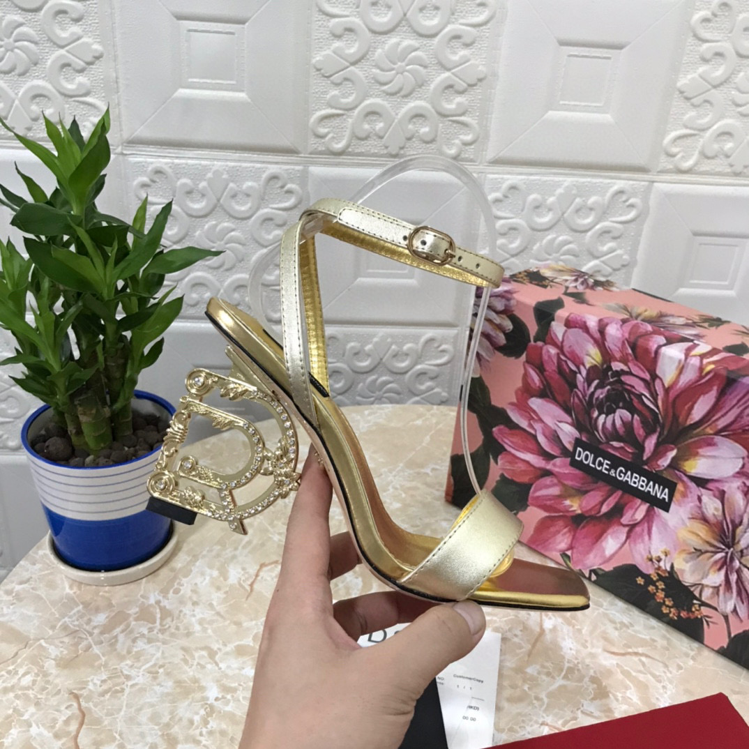 [TOP] Dolce & Gabbana D&G Crystal Logo Heels Pumps - 11 Colours