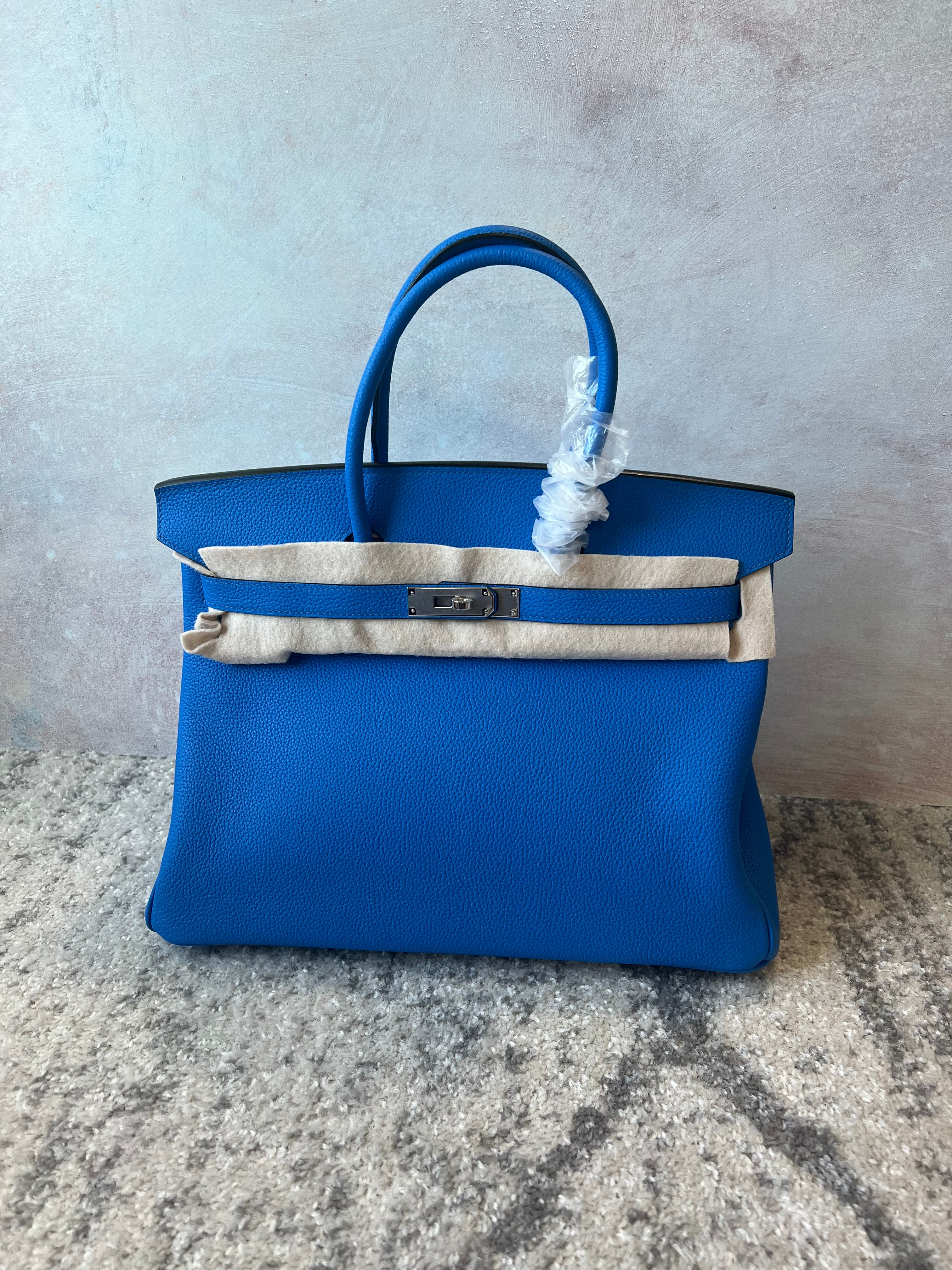 [TOP] HERMES Birkin w PHW 35cm - Royal Blue