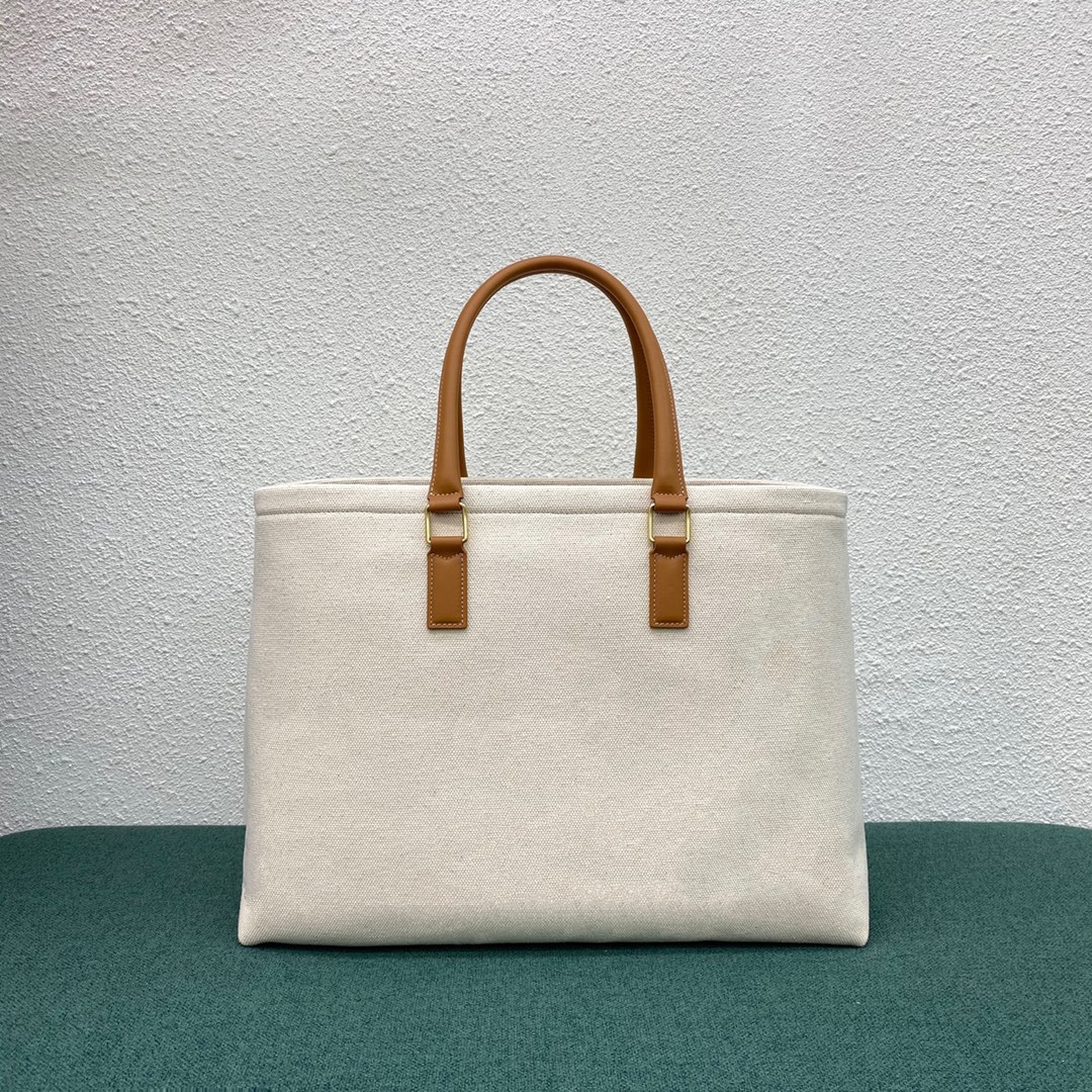 [TOP] CELINE Cabas Canvas Tote Bag 44x32x16