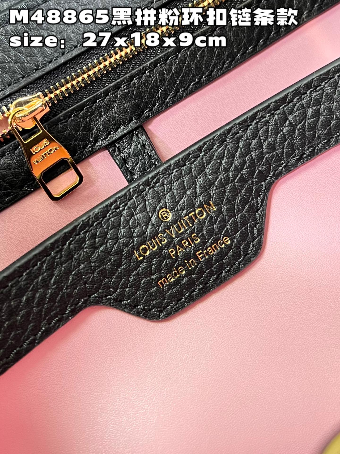 [TOP] Louis Vuitton LV Capucines Bag 3 Sizes- Black