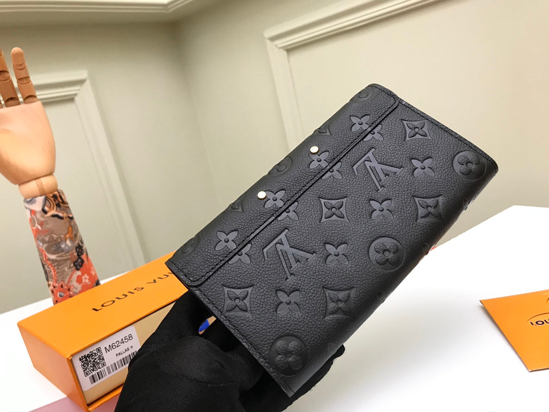 [TOP] Louis Vuitton LV £V Empreinte Metis Wallet 12 x 19 x 3cm- Black
