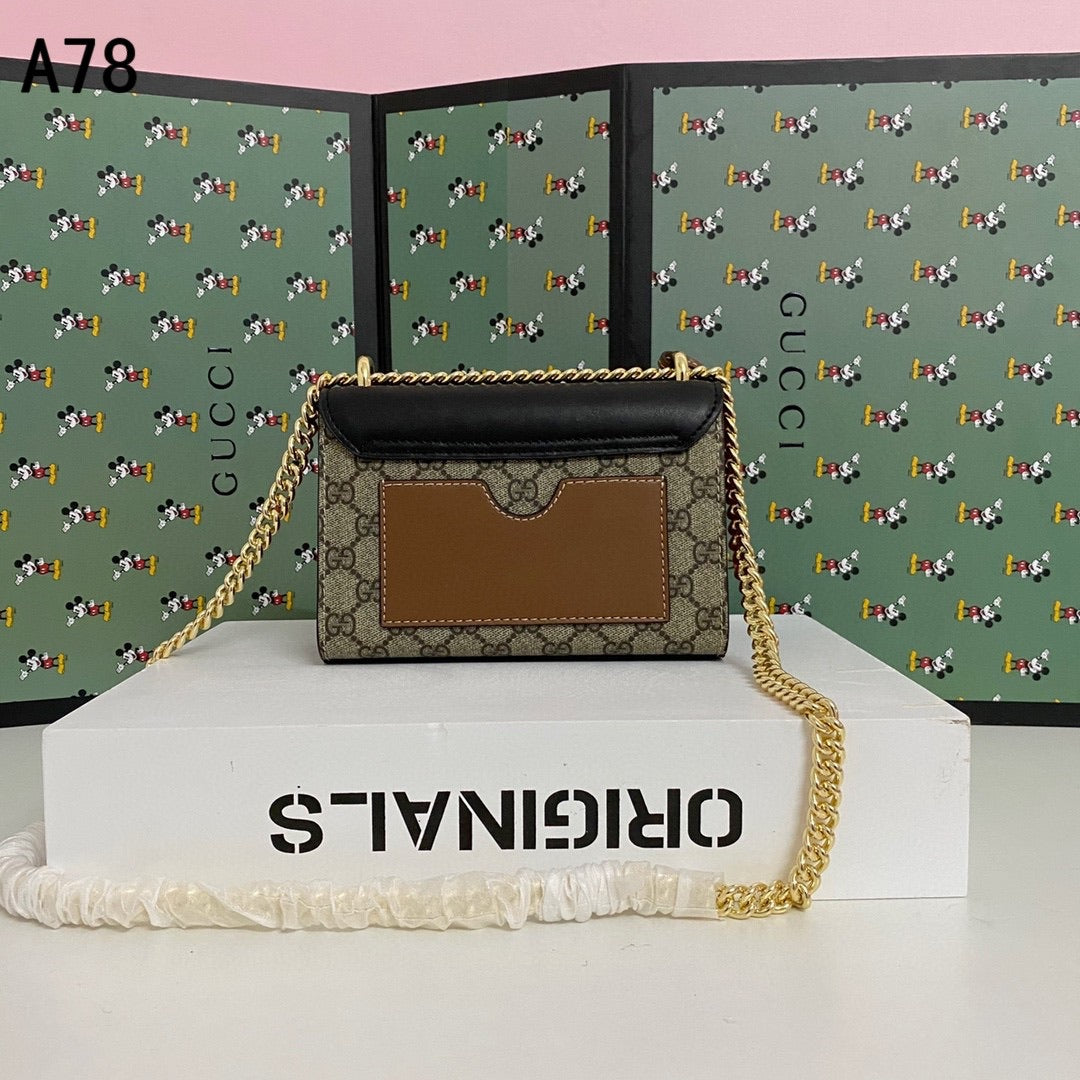 [TOP] GUCCI Padlock Small Shoulder Bag - BROWN