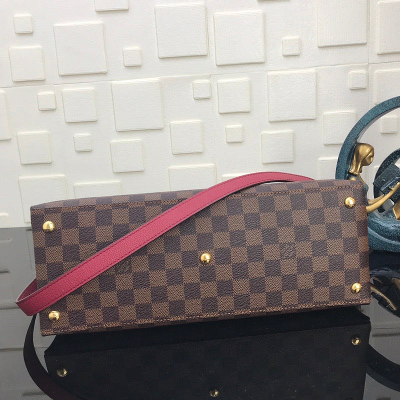 [TOP] Louis Vuitton LV  Damier Ebene Riverside 36 x 25.1  x 14.9 cm- Red