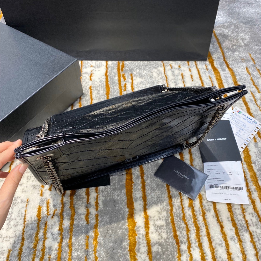 [TOP] Yves Saint Laurent YSL Medium Niki Shopping Bag - Black