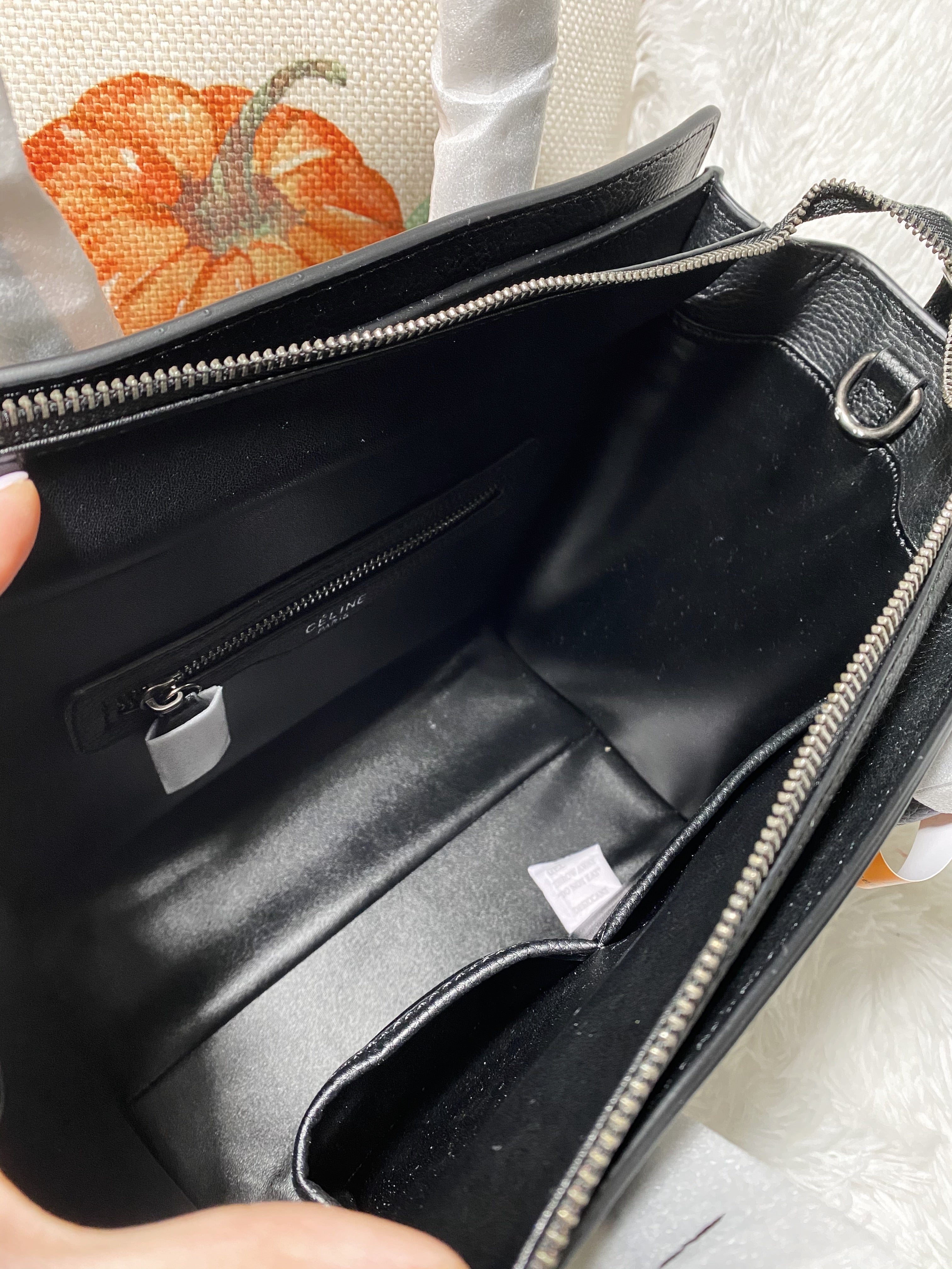 [TOP] CELINE Luggage Nano Bag 20x20x10cm  - BLACK