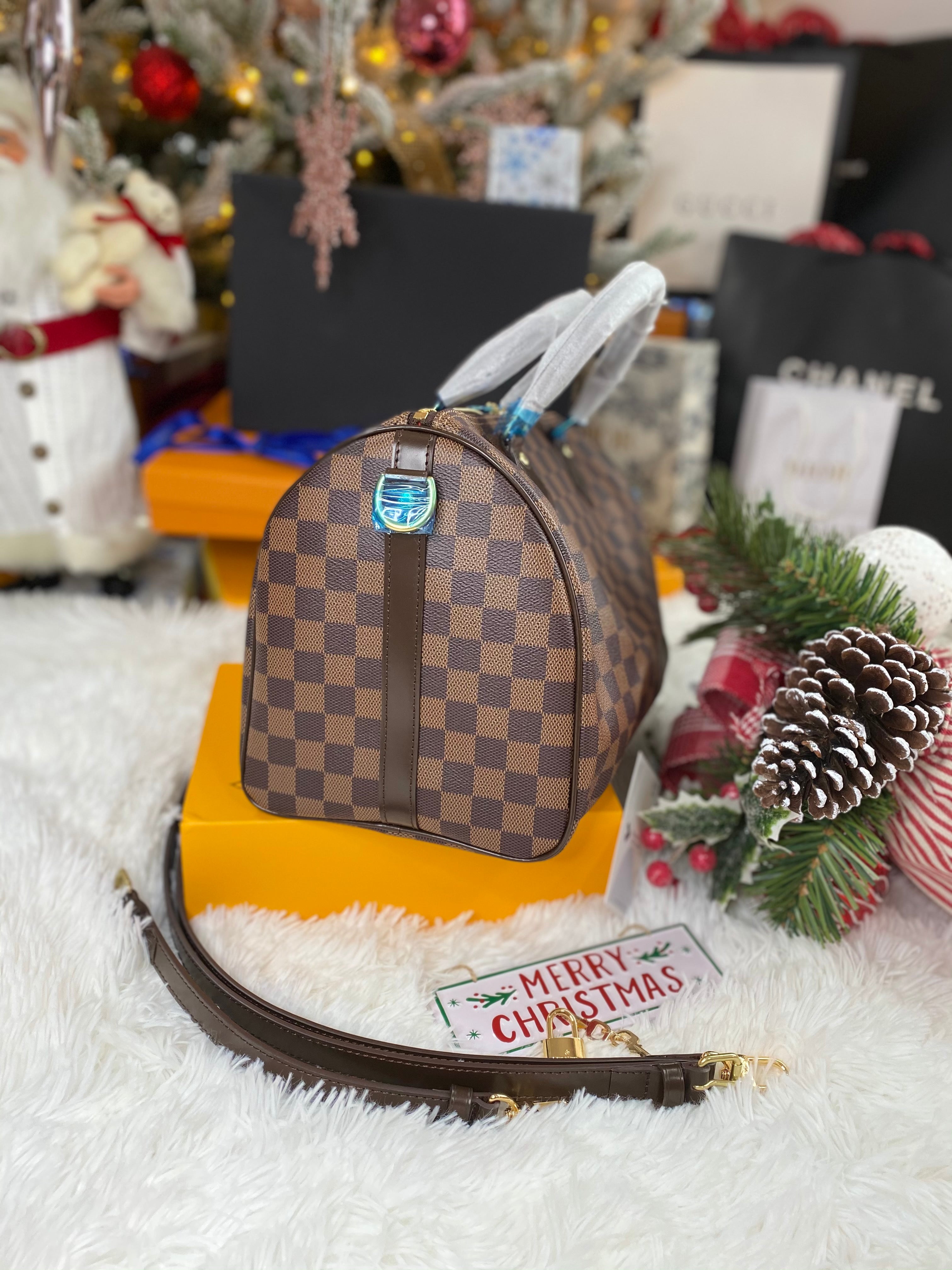 [TOP] Louis Vuitton LV  Speedy 30 Bag 30x21x17cm - Damier Ebene