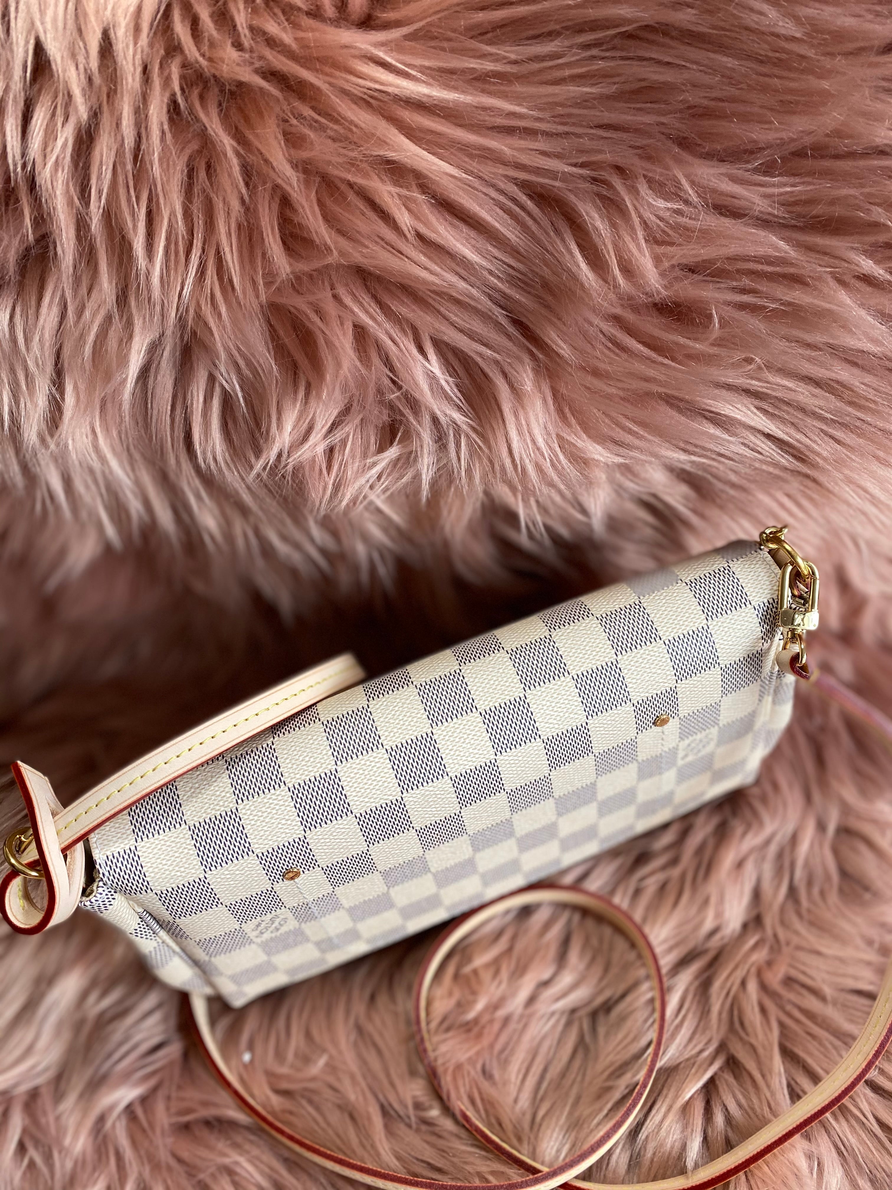 [TOP] Louis Vuitton LV  Favorite Bag MM 24x15.5x4.5cm- Damier Azur