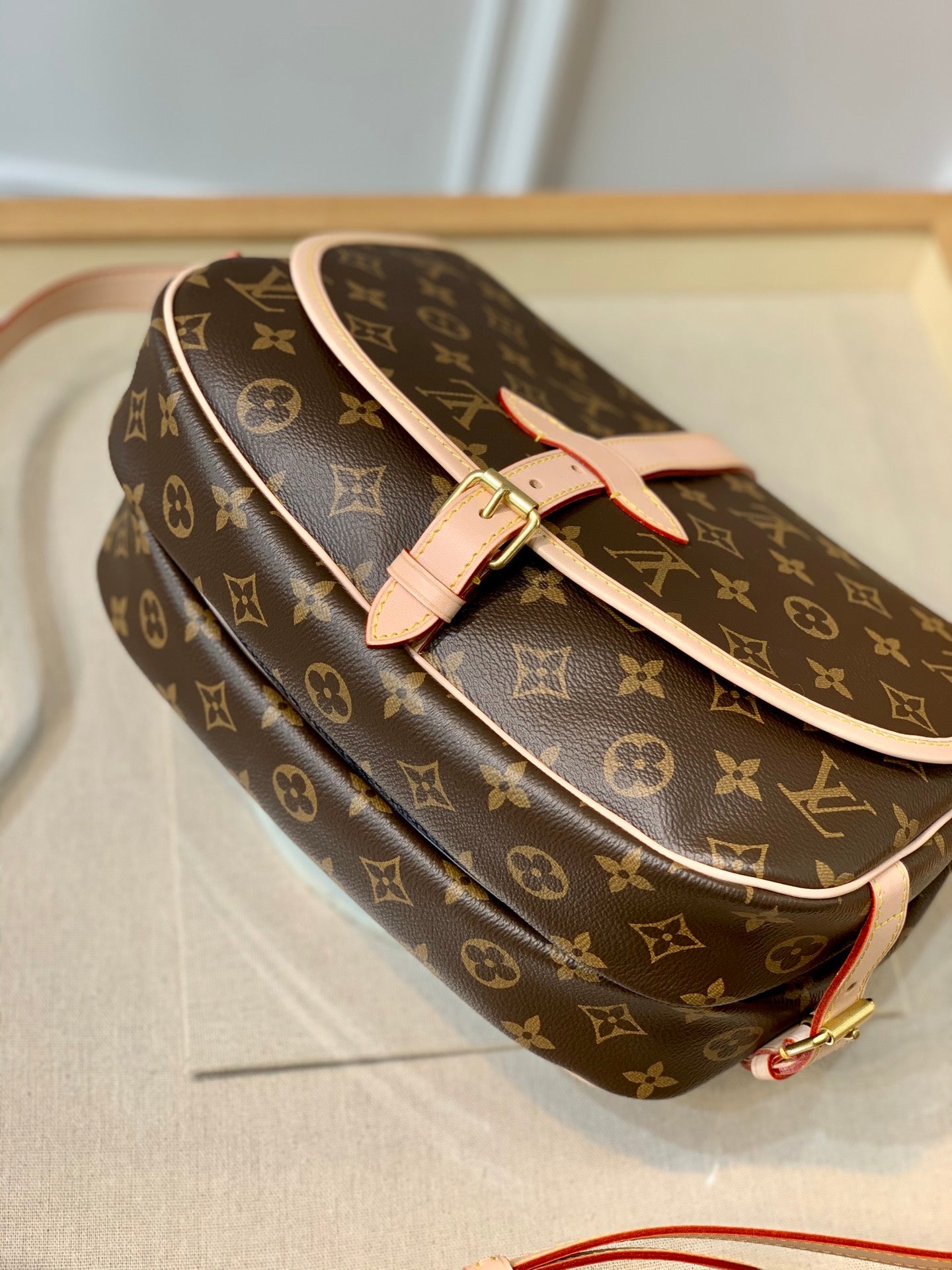 [TOP] Louis Vuitton LV Saumur 30 Shoulder Bag 28/11/20 cm-Brown