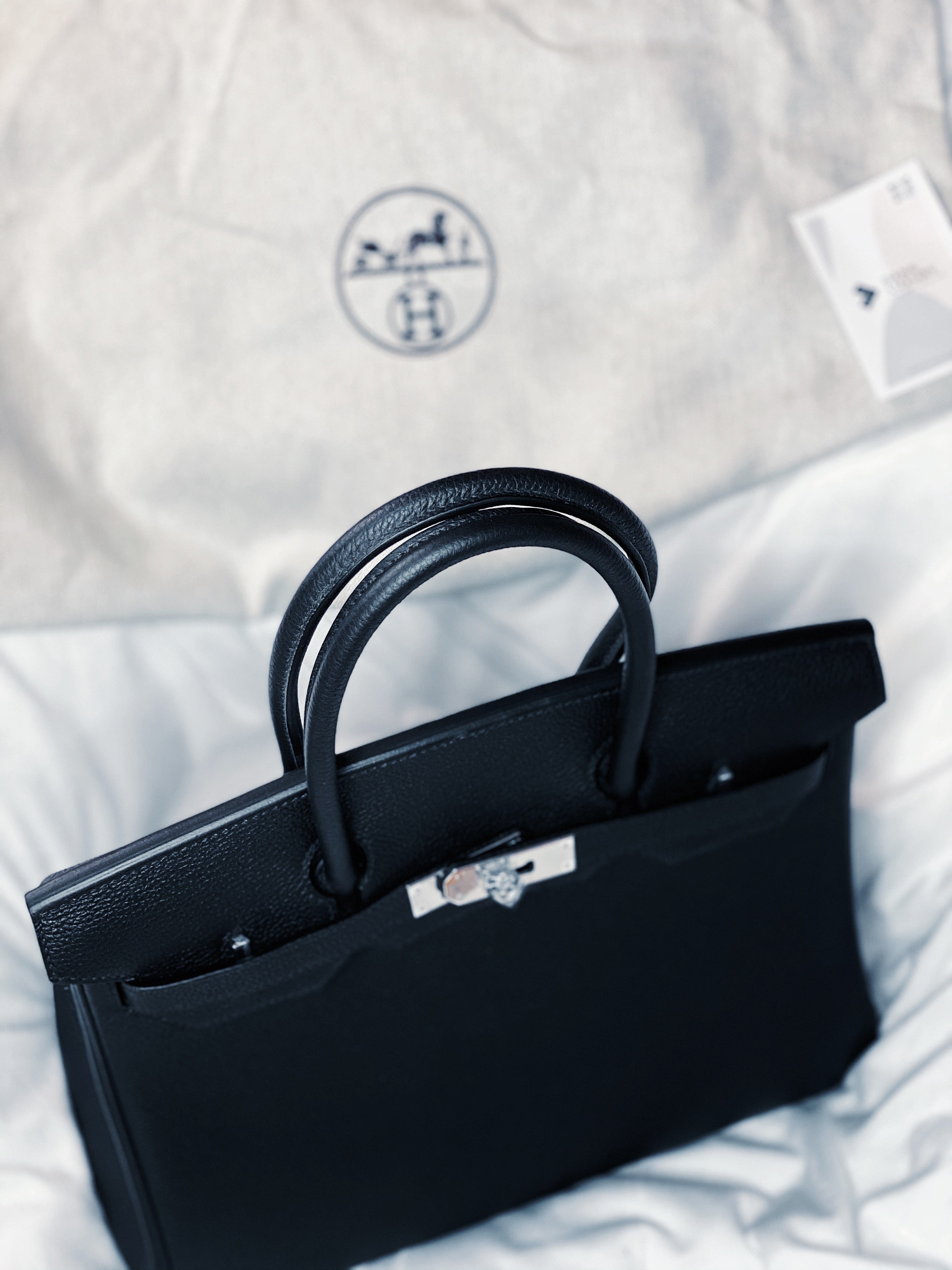 [TOP] HERMES Birkin Togo Leather 30cm - Black & SHW
