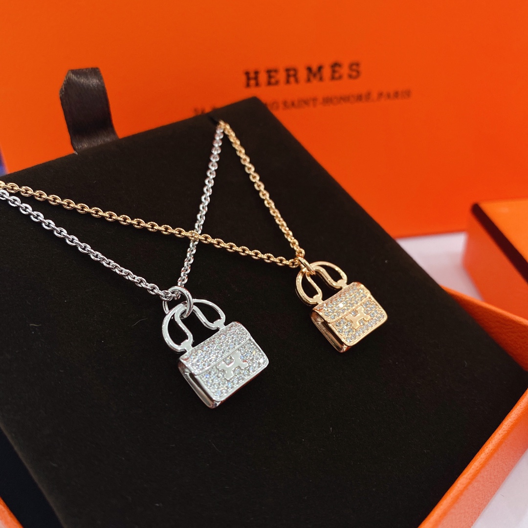 [TOP] HERMES Bags Necklace