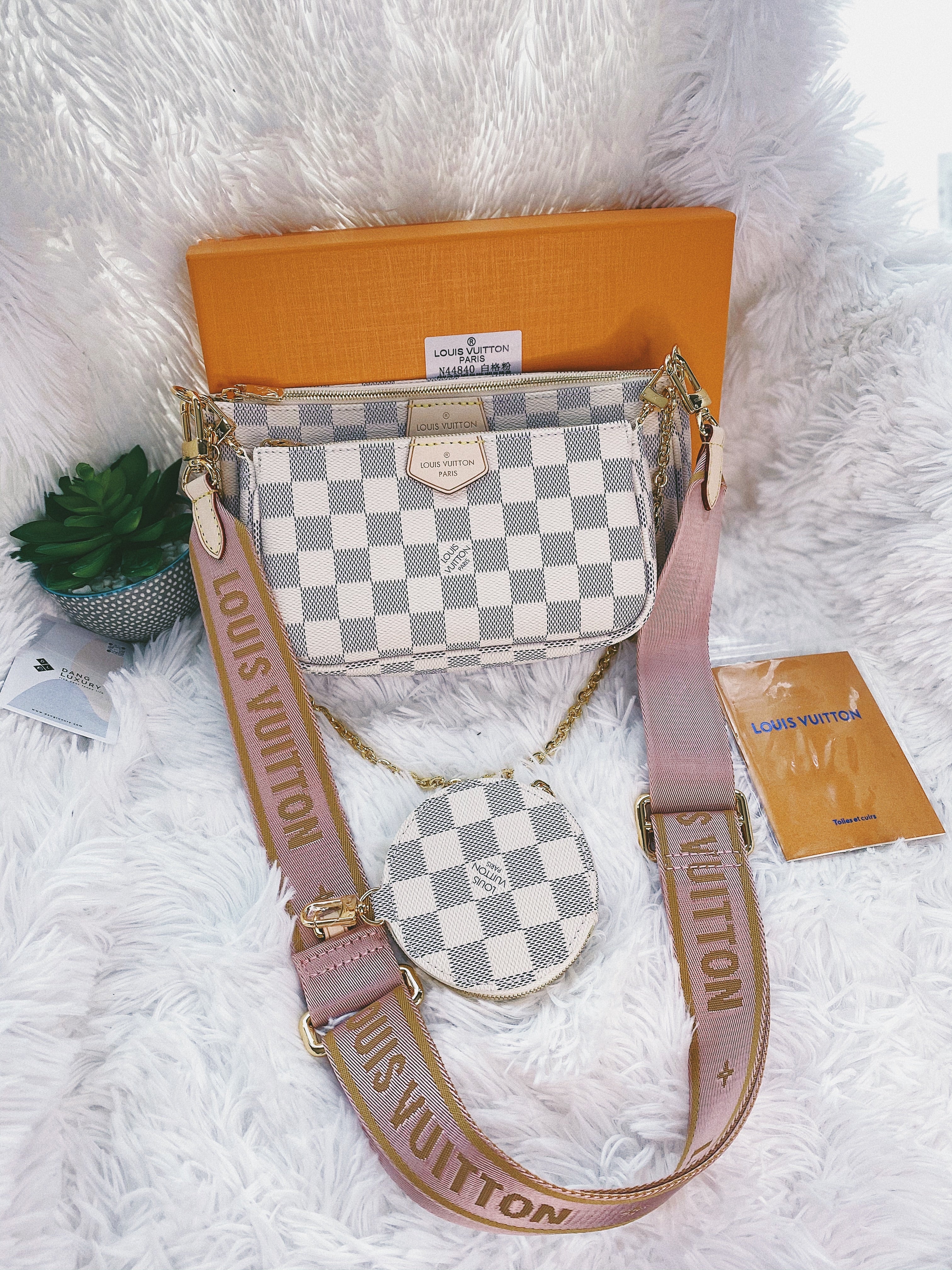 [TOP] Louis Vuitton LV [TOP] LV Multi-Pochette Damier Azur
