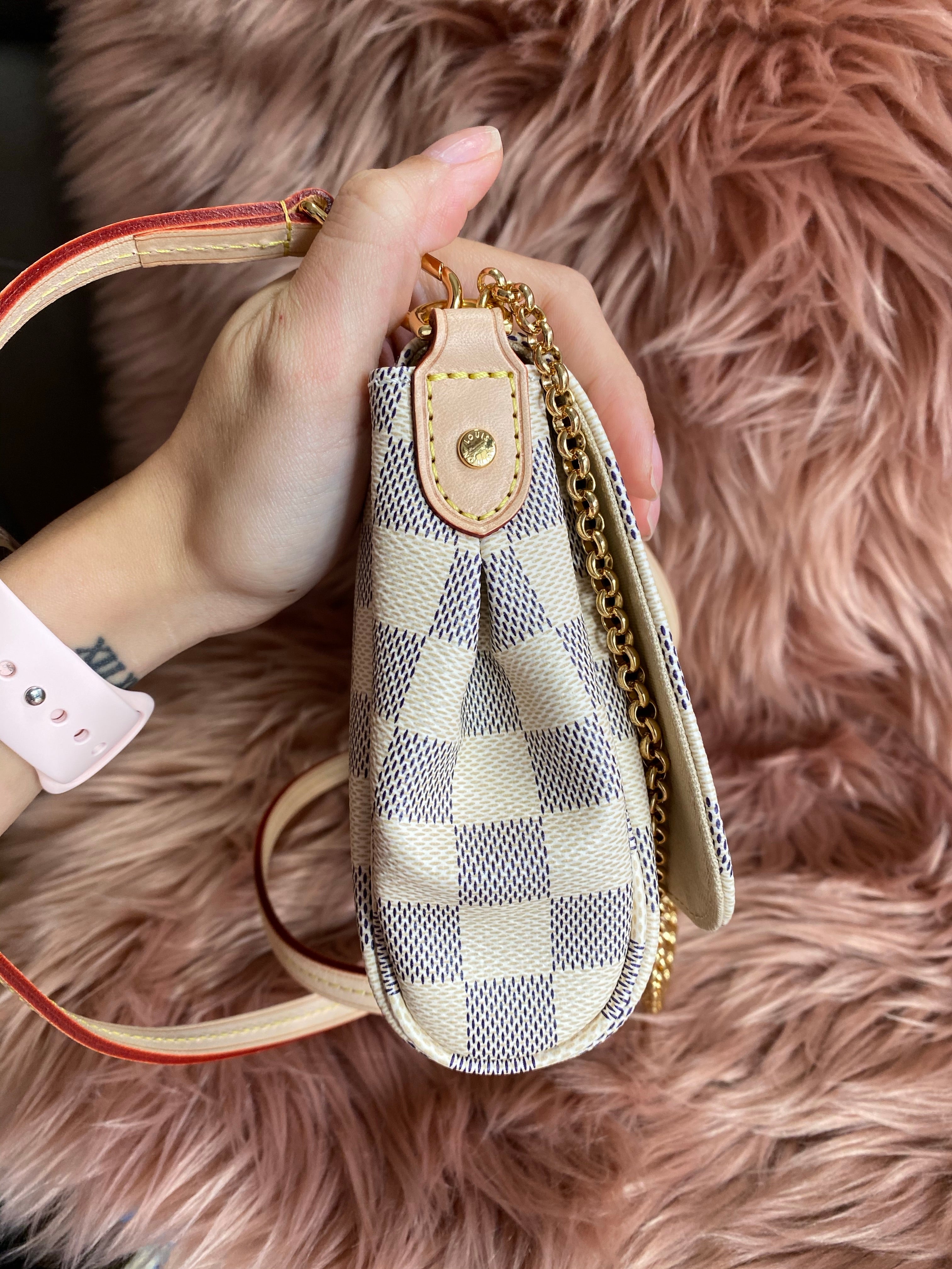 [TOP] Louis Vuitton LV  Favorite Bag MM 24x15.5x4.5cm- Damier Azur