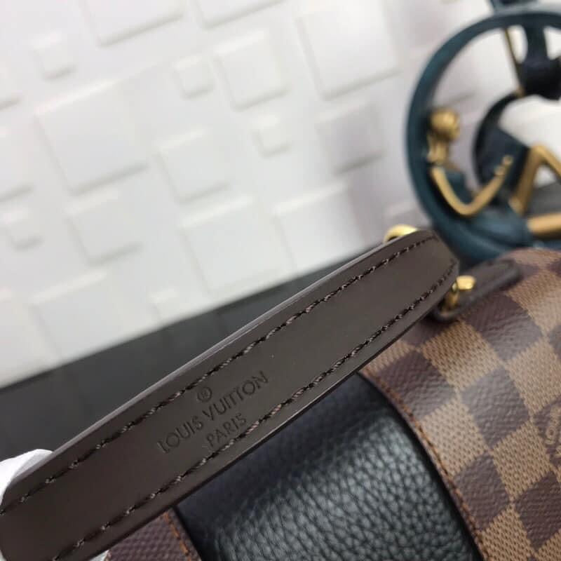 [TOP] Louis Vuitton LV L*V Magnolia Damier Ebene Canvas Bond Street 17× 24×9 cm- Black