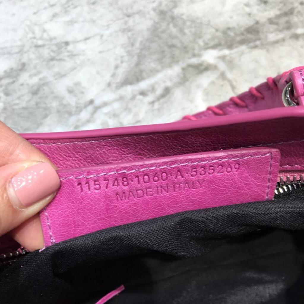 [TOP] BALENCIAGA Mini City Tote Bag Aged Calfskin - Pink