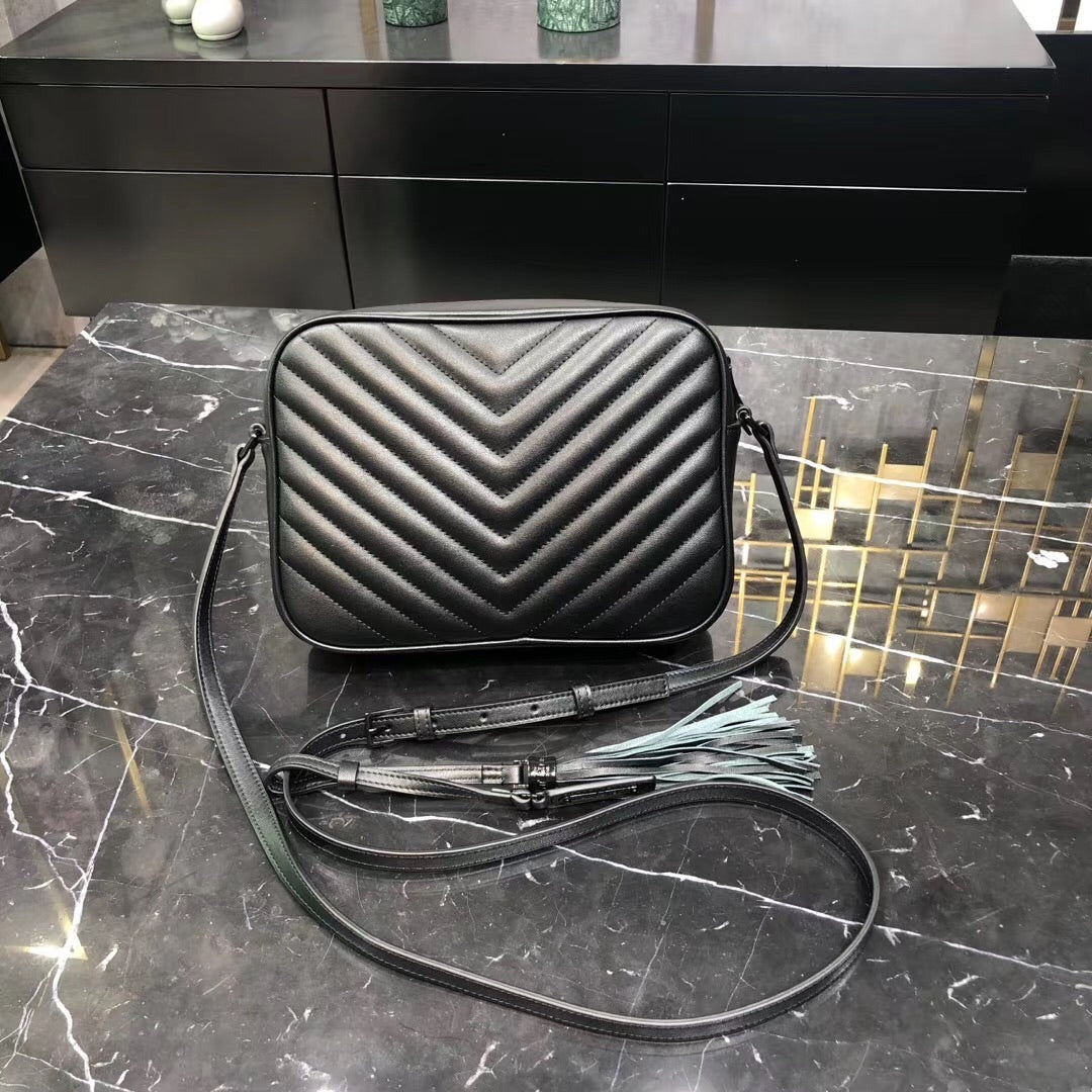 [TOP] Yves Saint Laurent YSL YSL LouLou Camera Bag - Black