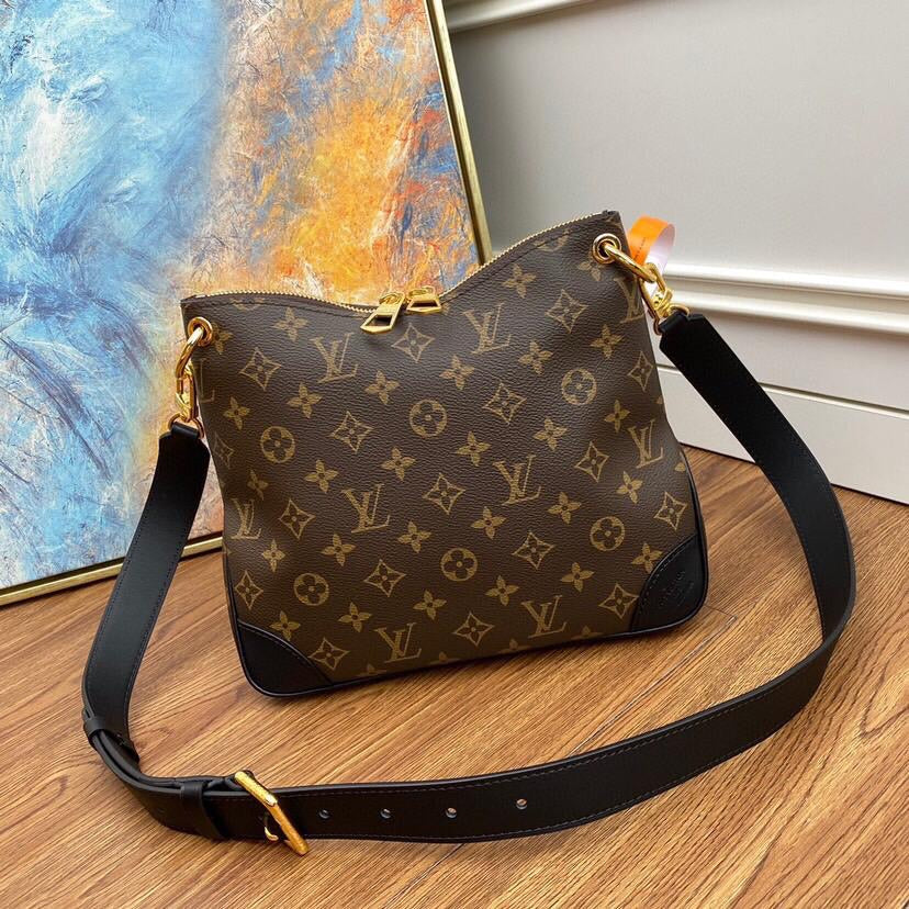 [TOP] Louis Vuitton LV ODEON MONOGRAM MM 28× 32 × 8 cm-Black
