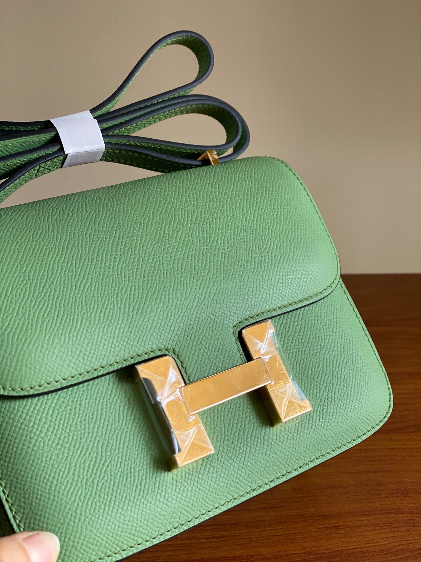 [TOP] HERMES Constance Bag 24cm - Green & GHW