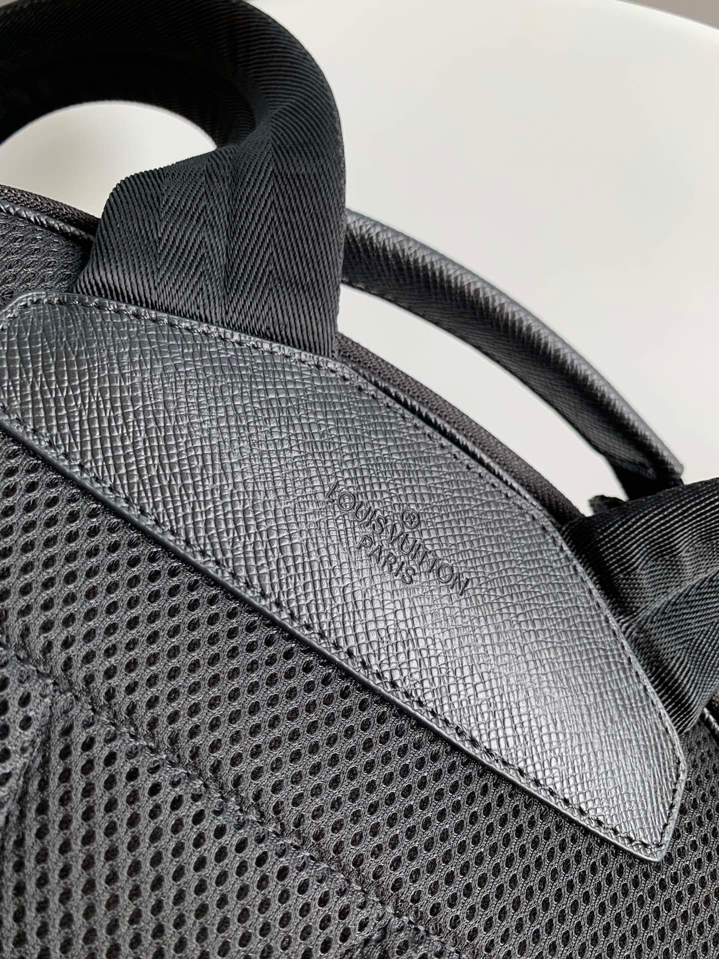 [TOP] Louis Vuitton LV Adrian Backpack  30cm×39cm×13.5cm-Black