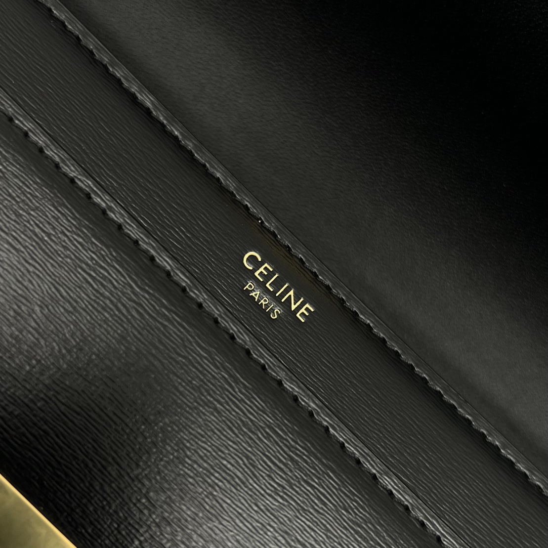 [TOP] CELINE Triomphe Bag 33-13-5 - GHW&SHW - Black