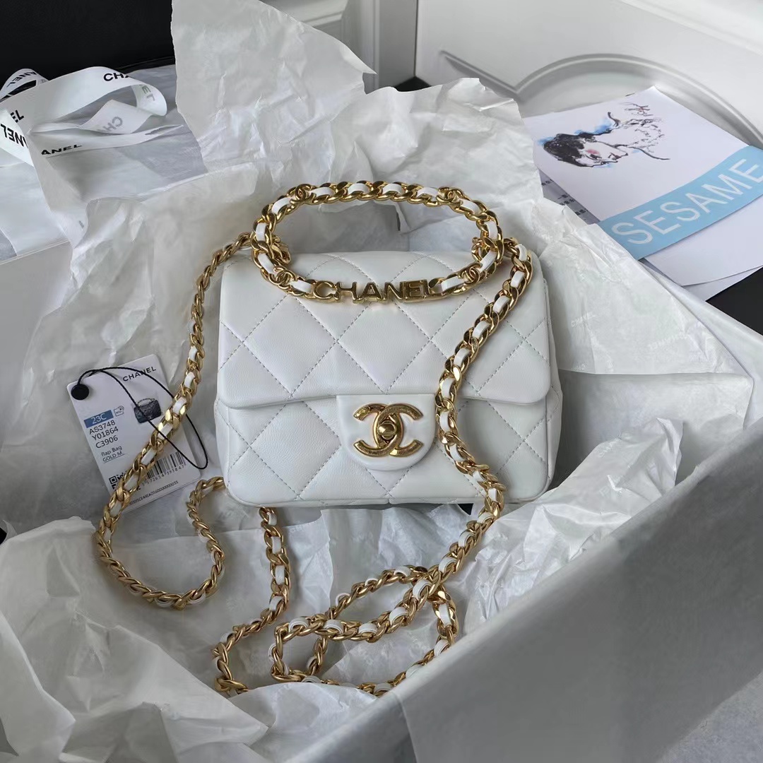 [TOP] CHANEL Classic CF Lambskin-17x13x6-GHW-4 colours