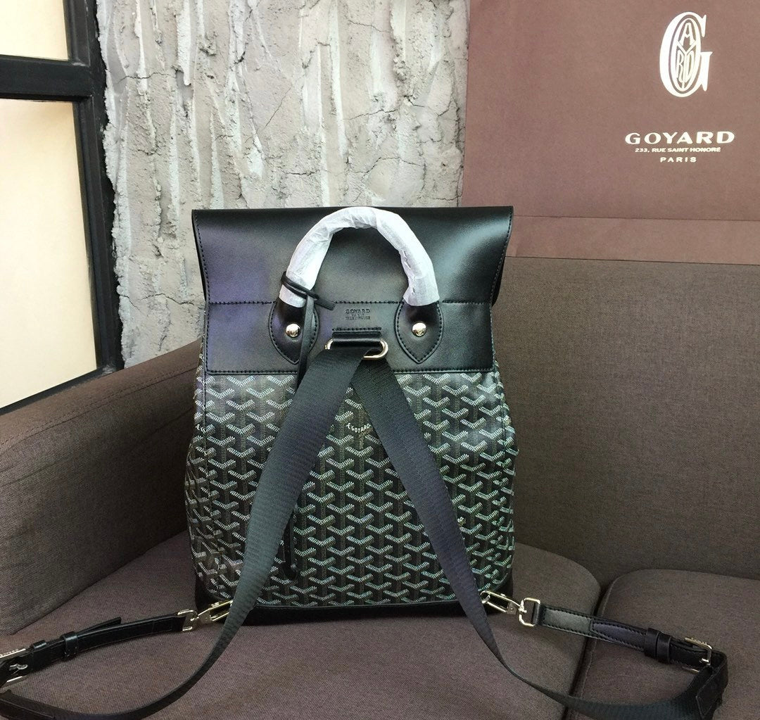 [TOP] Goyard Goyardine Alpin Backpack MM  - Black