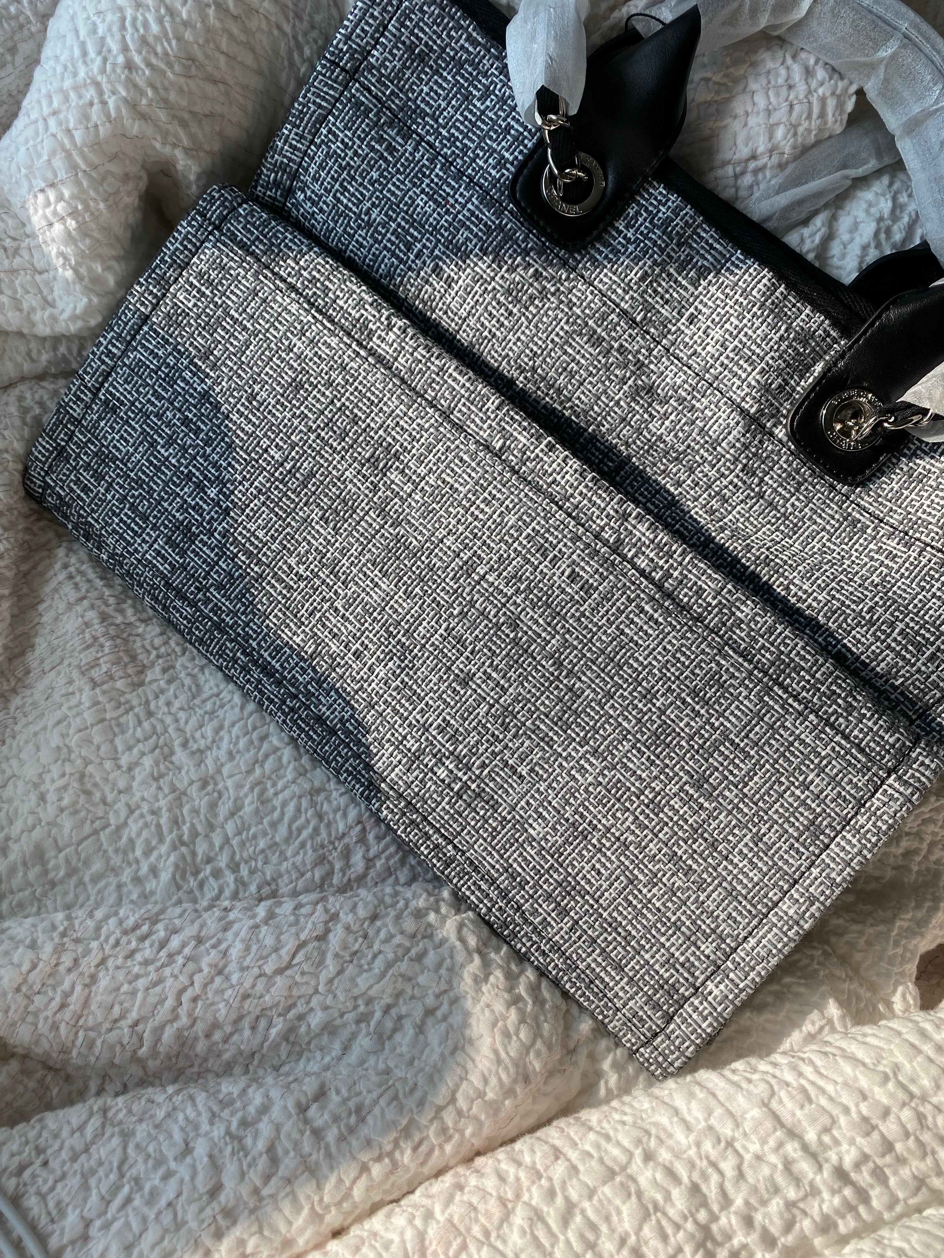 [TOP] CHANEL Deauville Top Handle Tote small 35cm - Charcoal