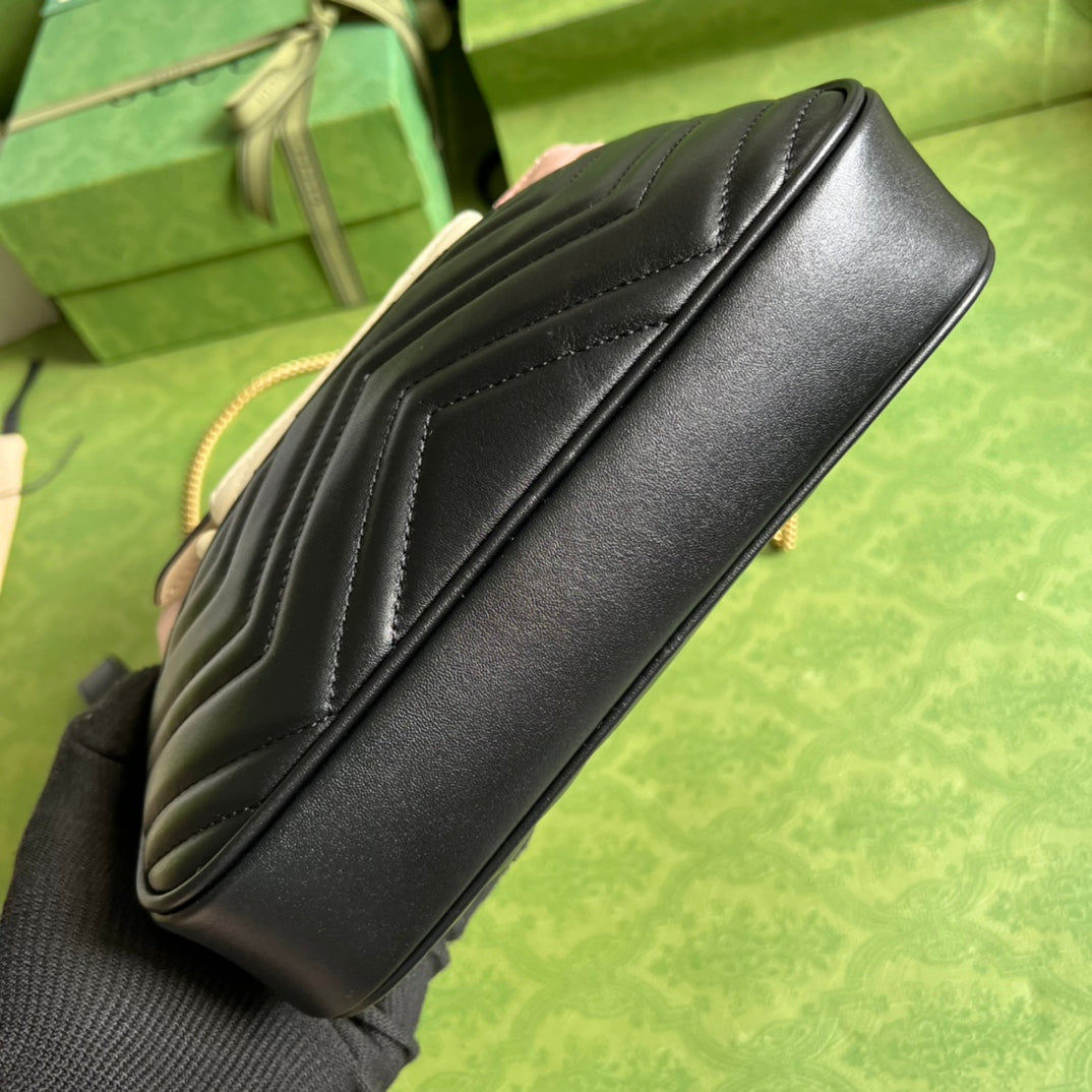 [TOP] GUCCI G*G Multi-use Mini Bag - Black/Pink/White