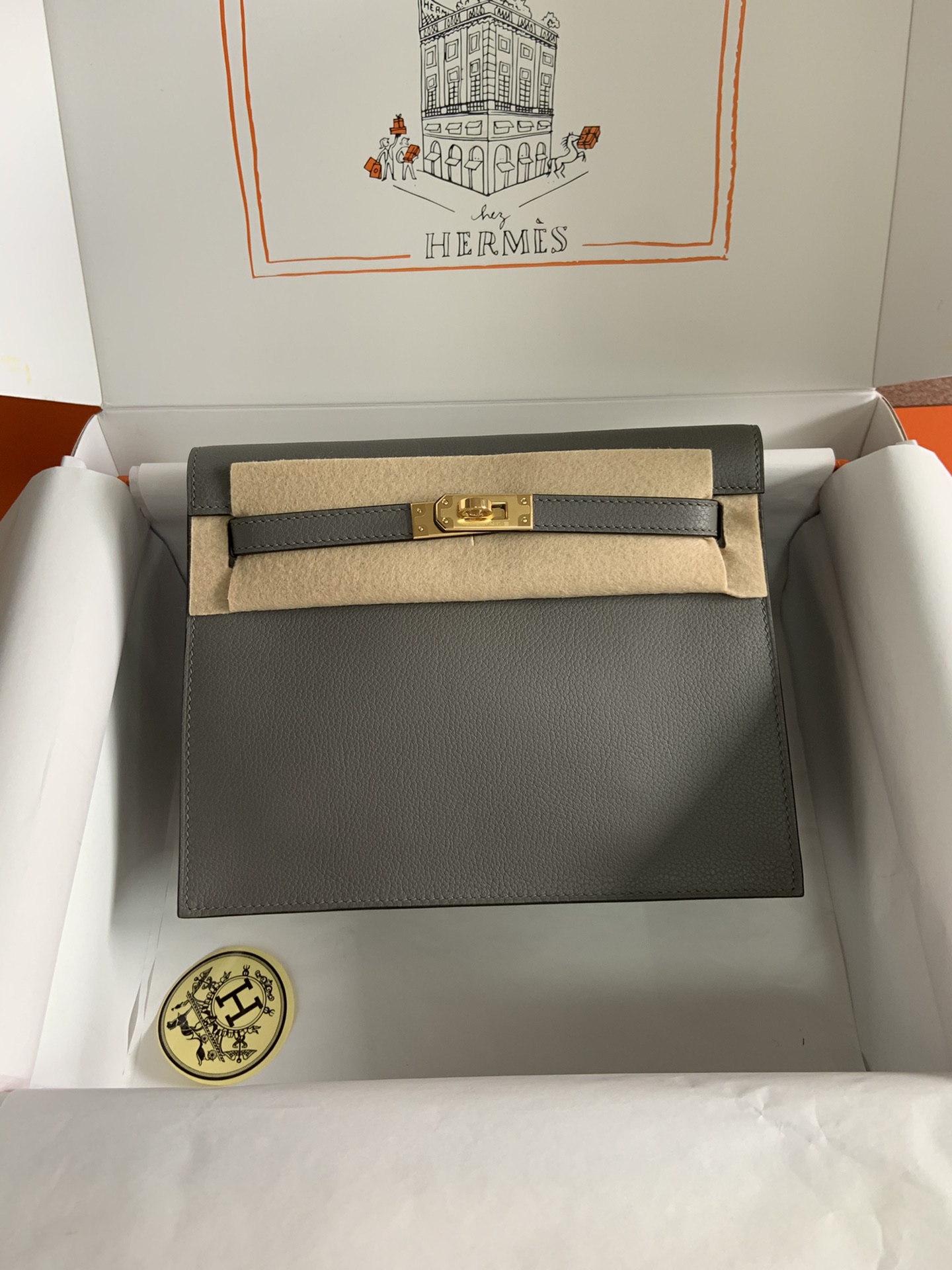 [Top] HERMES Kelly danse II  Calfskin 22cm - 20 Colors