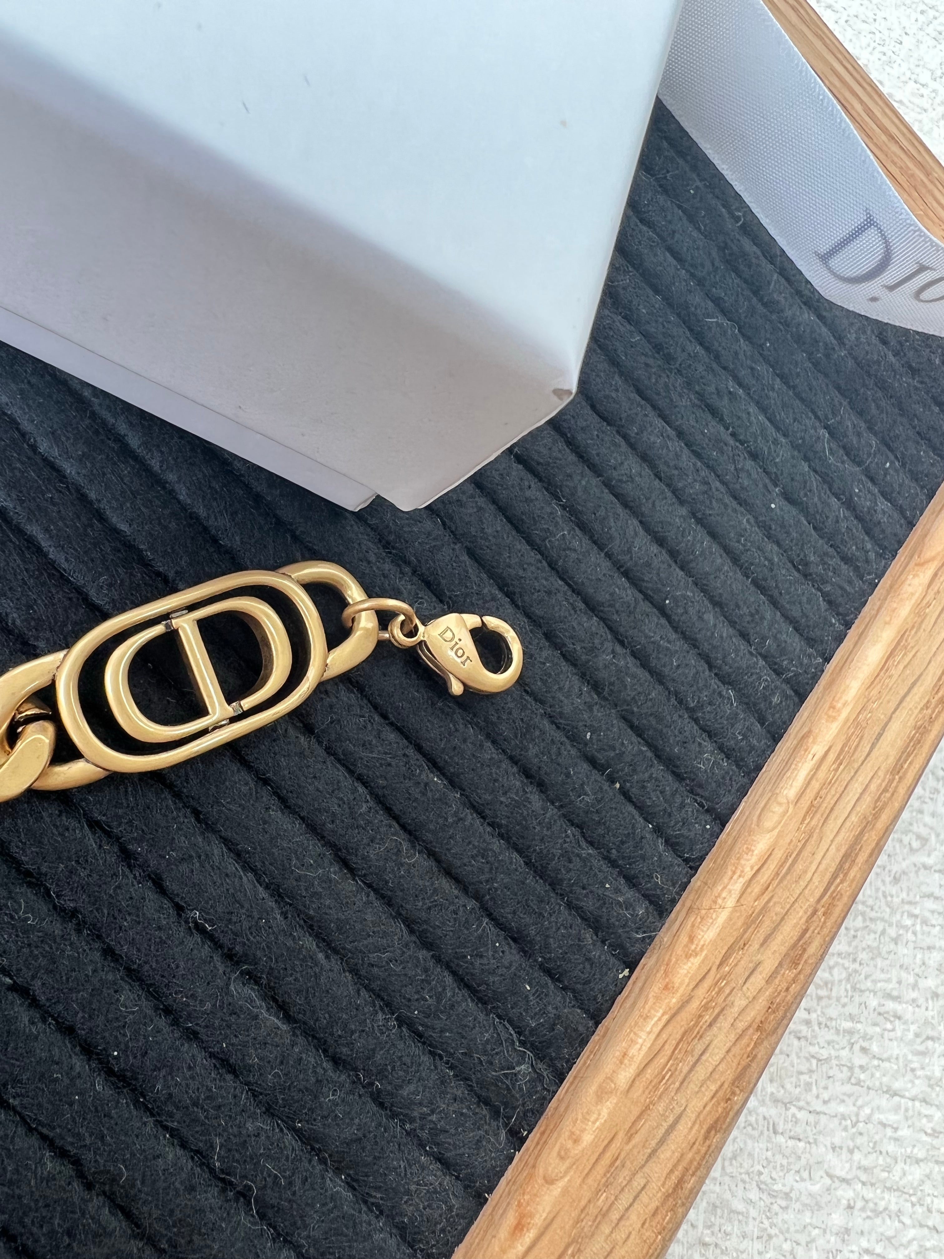 [TOP] Christian Dior Brass Bracelet - Gold