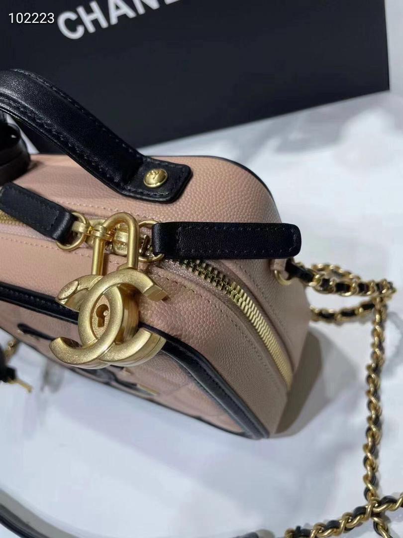 [TOP] CHANEL Vanity Case Bag  Small - Light Pink