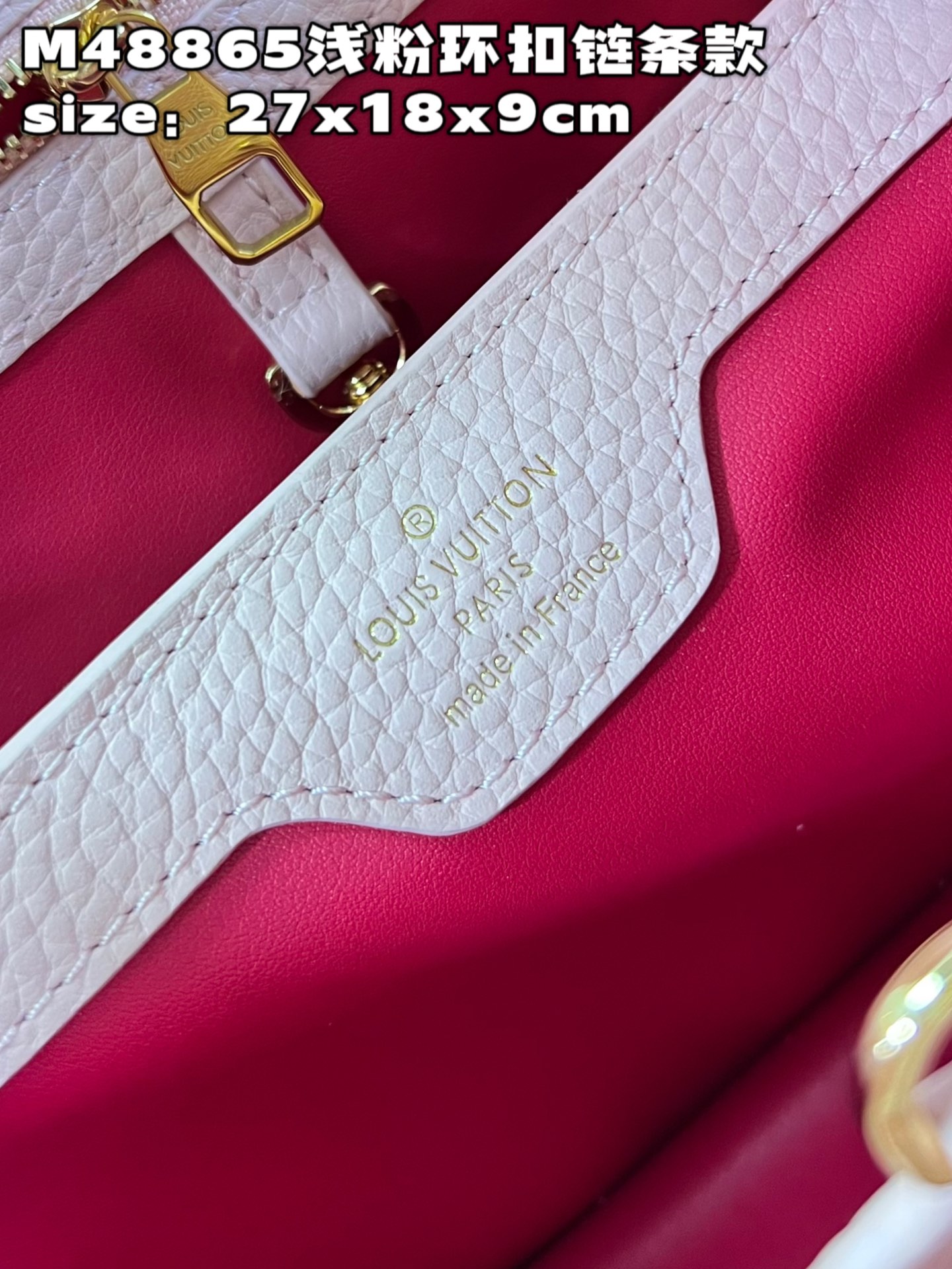 [TOP] Louis Vuitton LV Capucines Bag 3 Sizes- Pink