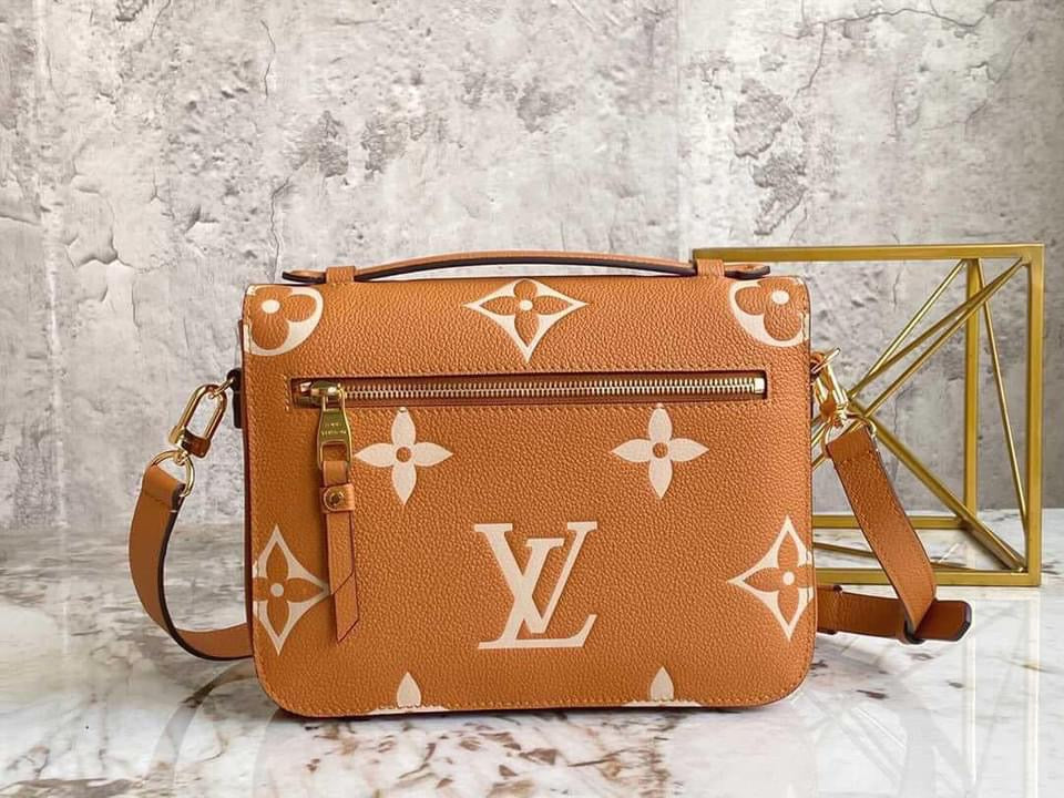 [TOP] Louis Vuitton LV  Metis Giant Monogram Empreinte 2 Tones  25X19X7cm - Caramel
