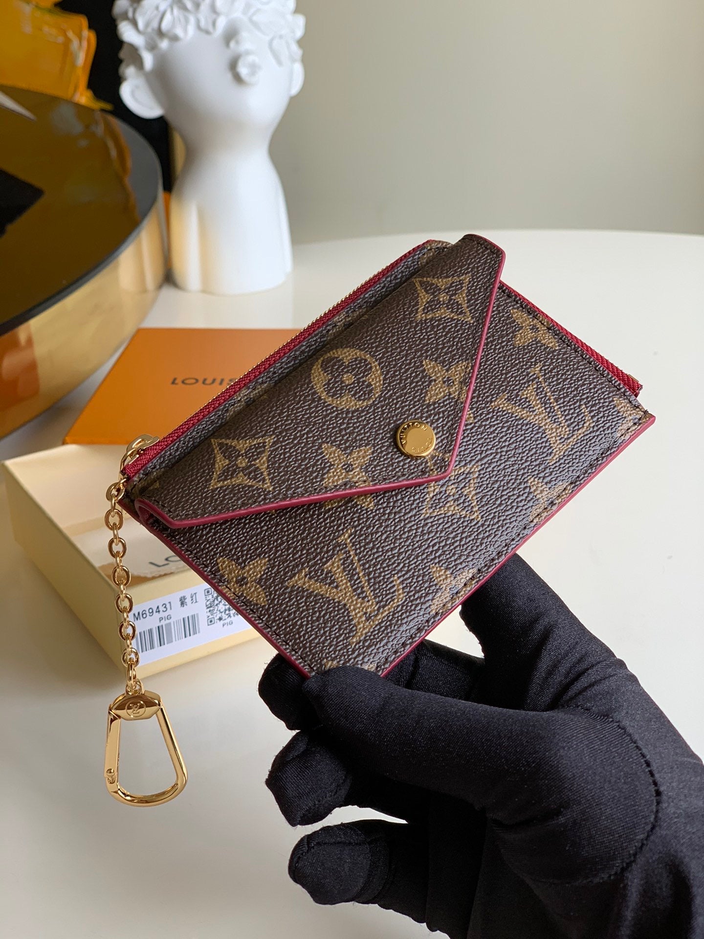 [TOP] Louis Vuitton LV LV Compact Key Wallet - Monogram