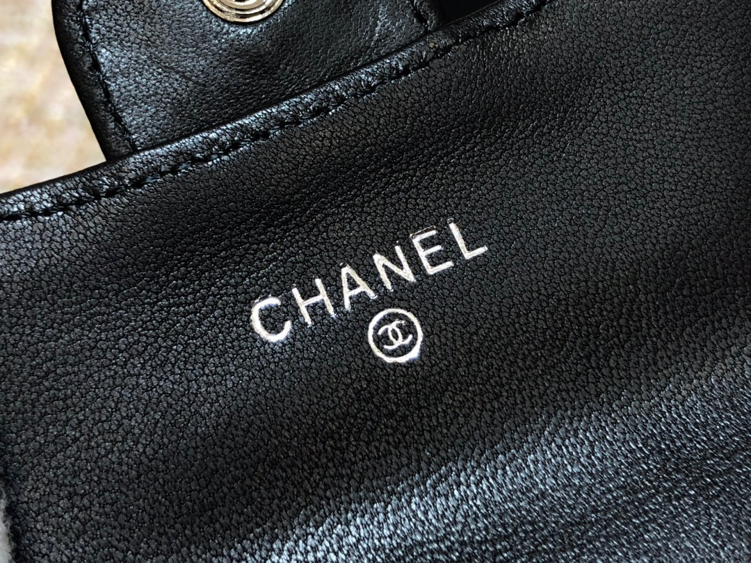 [TOP]CHANEL Classic Flap Cardholder Black 11x7cm - 4 Types