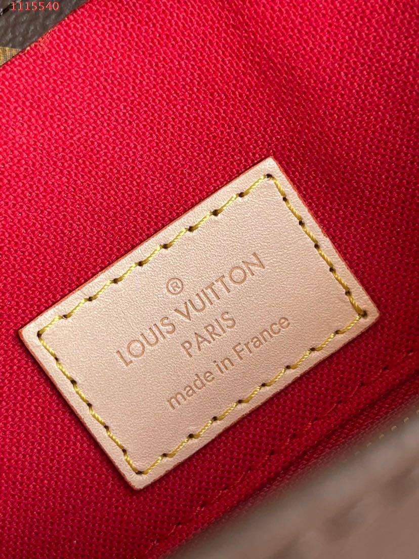 [TOP] LV Sac Plat Monogram Bag 20/21/10cm-Brown