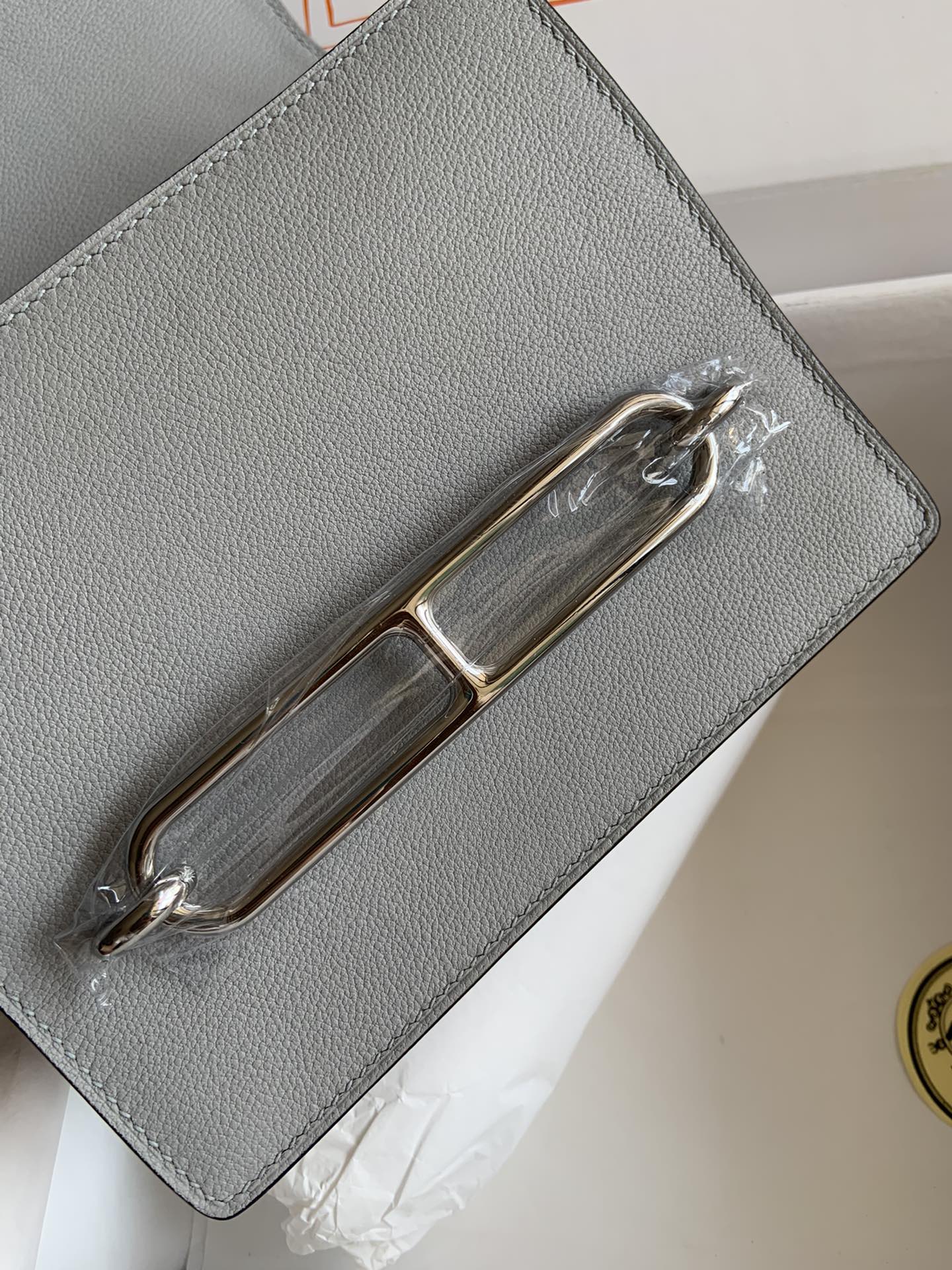 [TOP] HERMES Roulis Evercolor 19cm - Glacier Blue