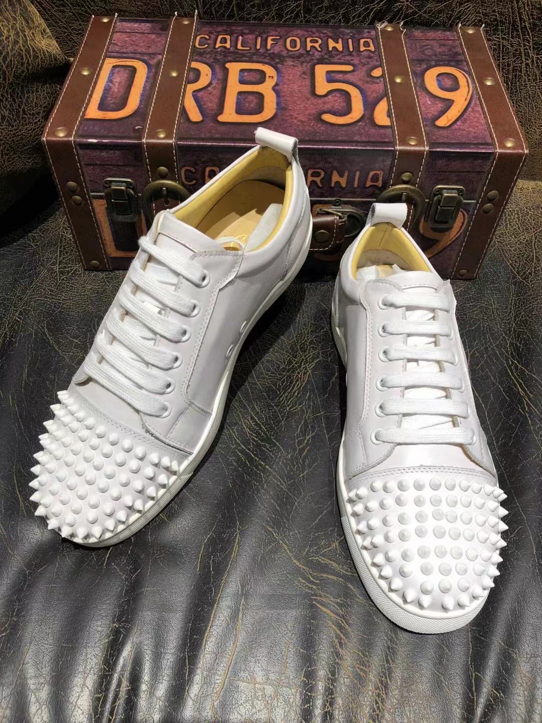 [TOP] Christian Louboutin Junior Spikes sneakers - White - Louboutin