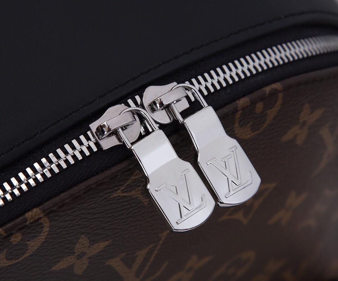 [TOP] Louis Vuitton LV Josh Backpack Macassar Monogram 32×40×13cm-Brown