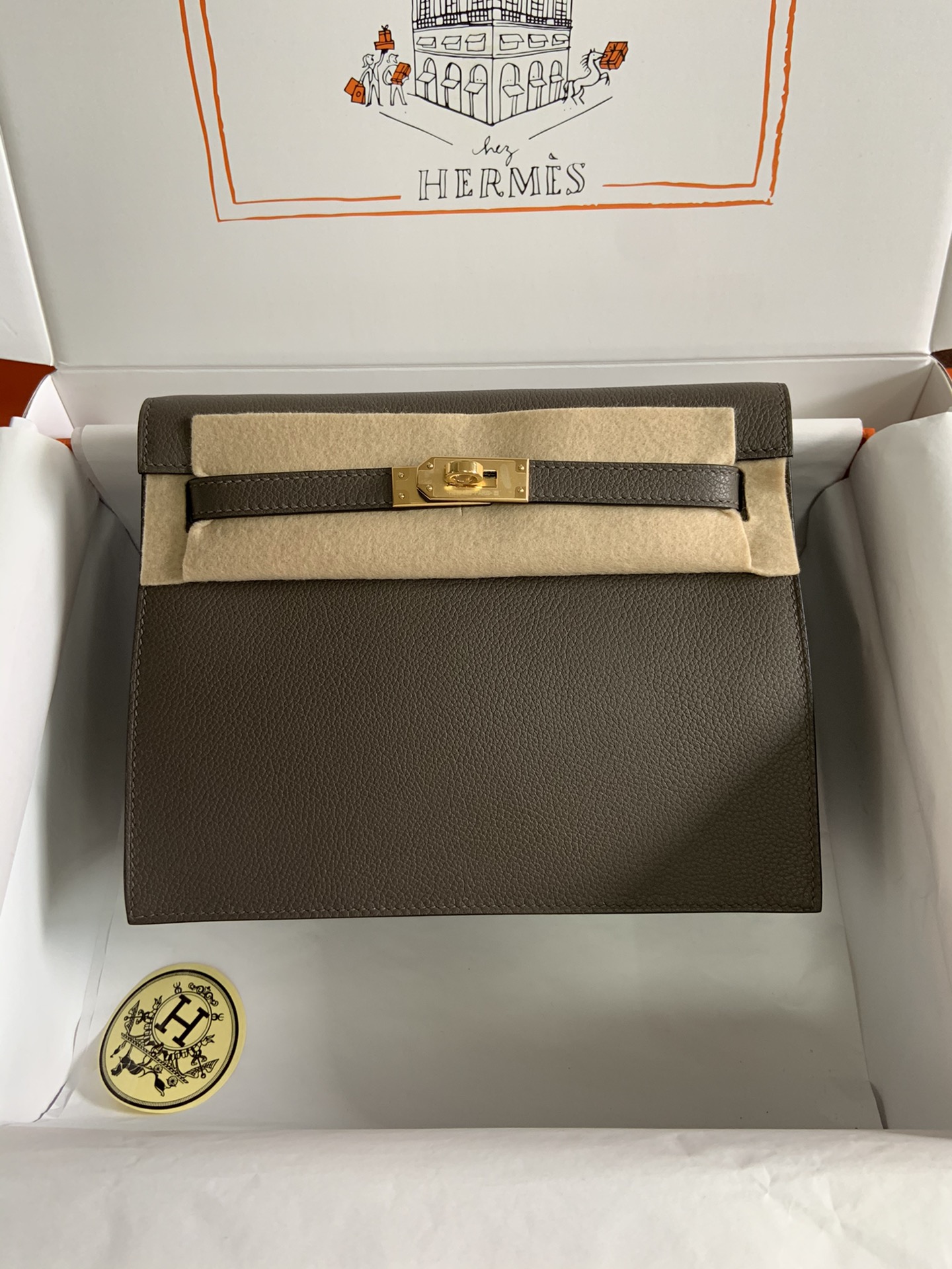 [Top] HERMES Kelly danse II  Calfskin 22cm - 20 Colors