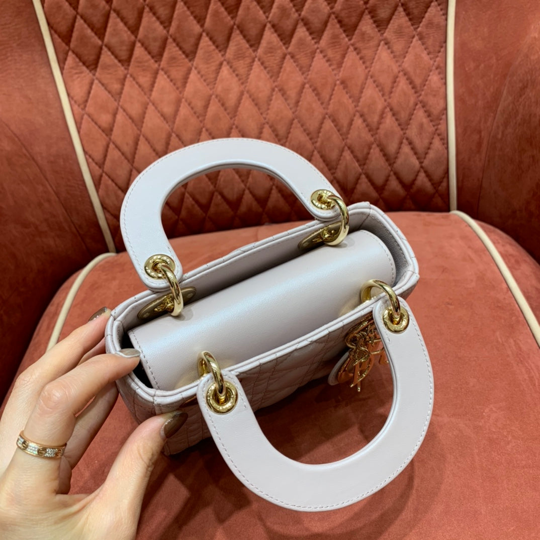 [TOP] Christian Dior Lady Christian Dior Bag Mini - Pink Powder